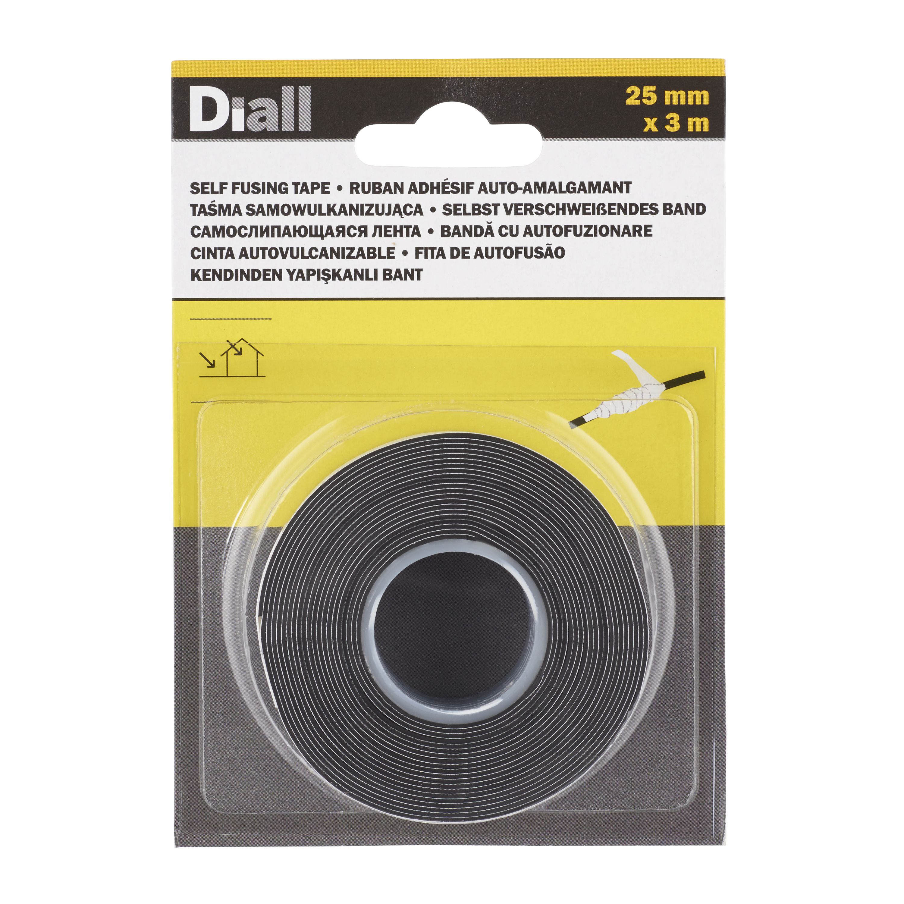 Diall of 1 Black Joining Tape (L)3m (W)25mm