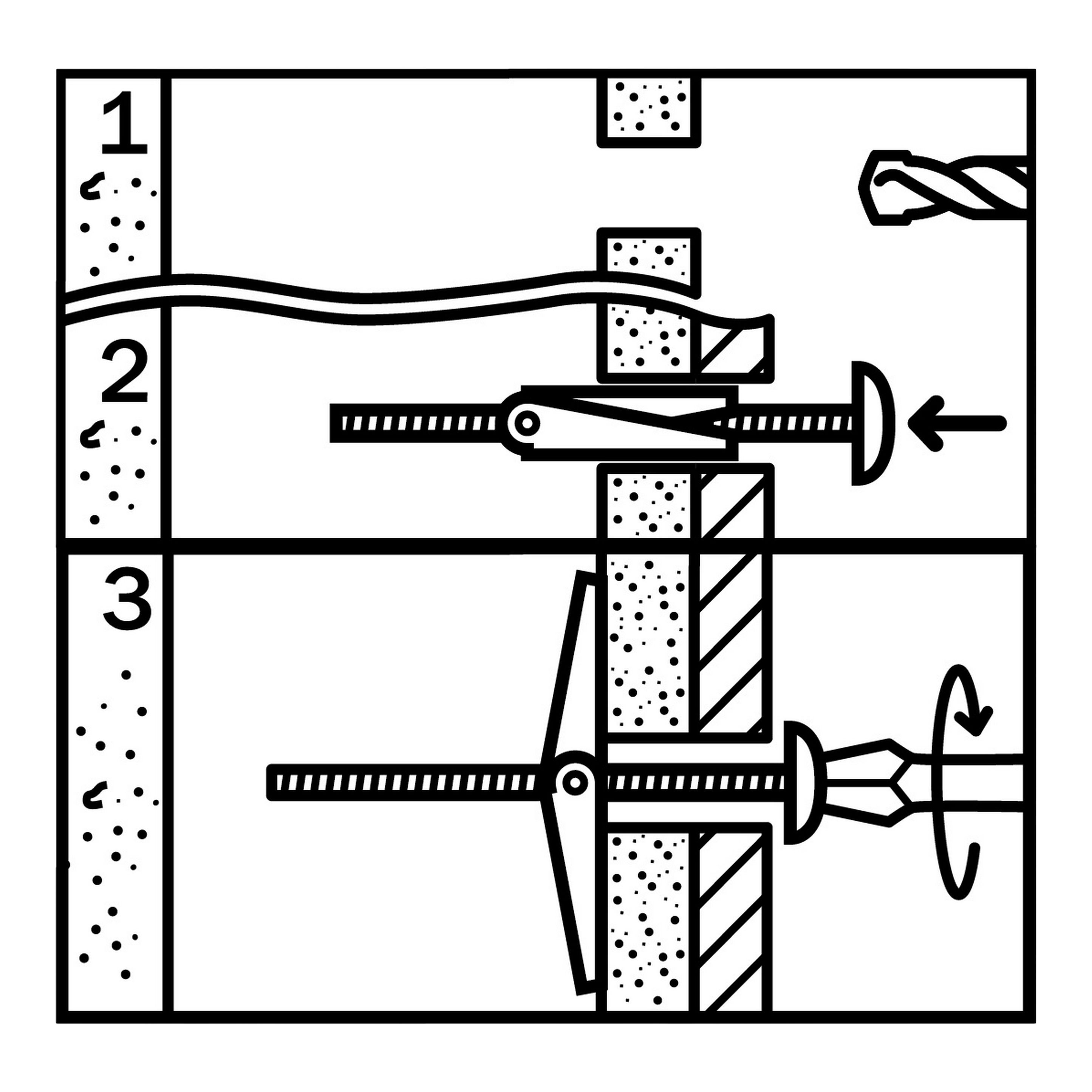 Diall Pan head Spring toggle (Dia)5mm (L)80mm, Pack of 4