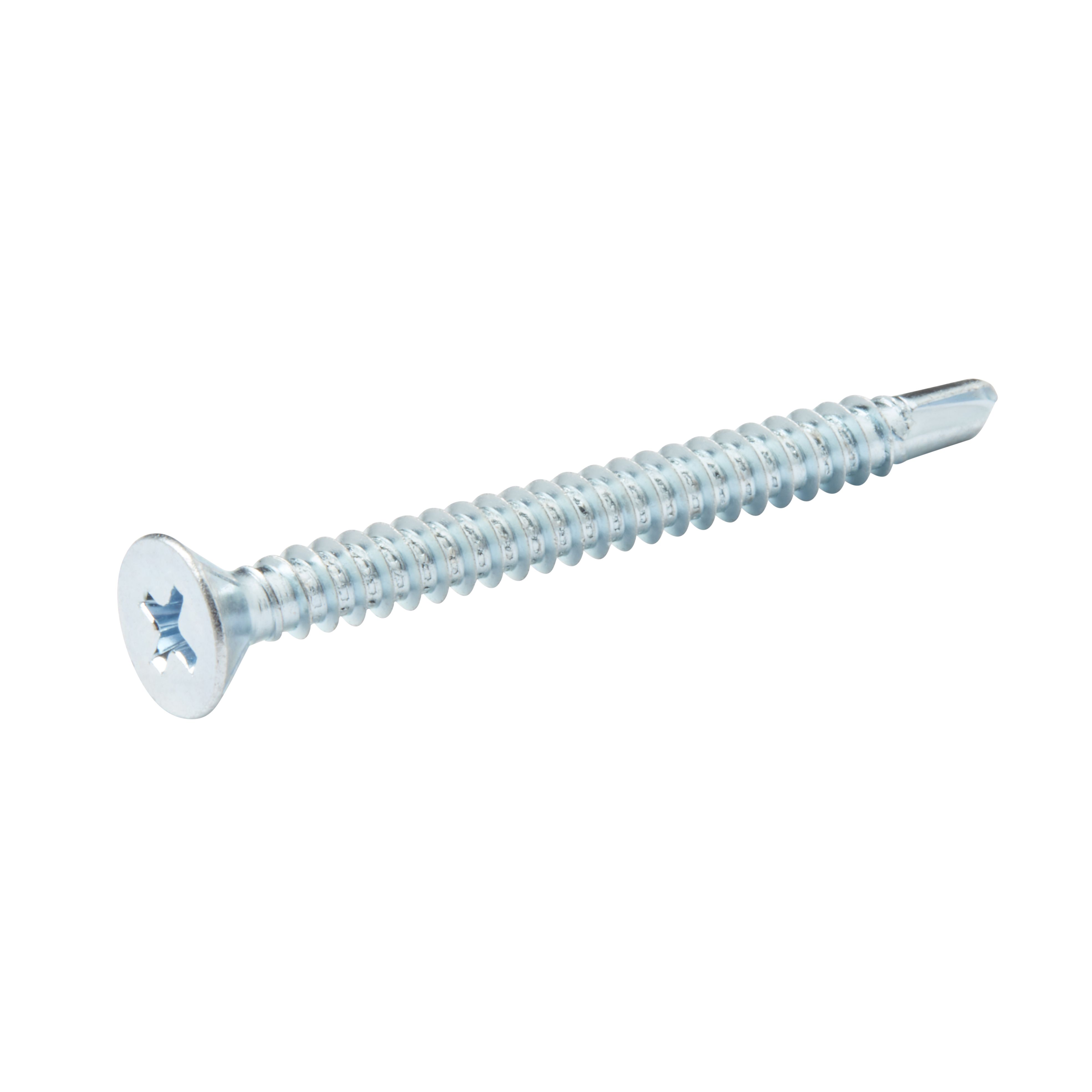 Diall Phillips Countersunk Zinc-plated Carbon steel (C1022) Self-drilling screw (Dia)4.8mm (L)50mm, Pack of 25