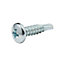 Diall Phillips Pan head Zinc-plated Carbon steel (C1022) Self-drilling screw (Dia)4.8mm (L)19mm, Pack of 25