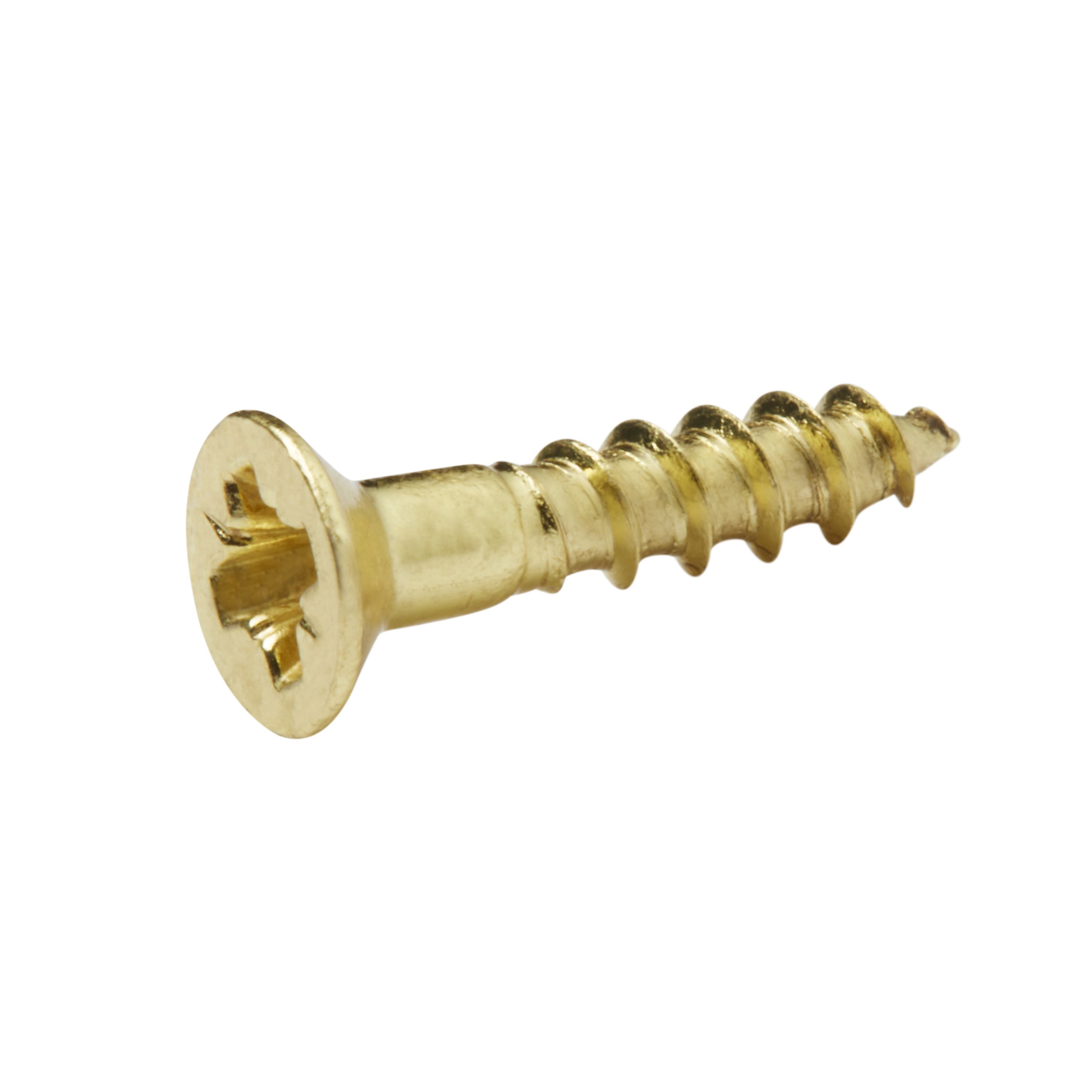 Diall Pozidriv Brass Screw (Dia)3.5mm (L)16mm, Pack of 25