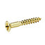 Diall Pozidriv Brass Screw (Dia)3.5mm (L)25mm, Pack of 25