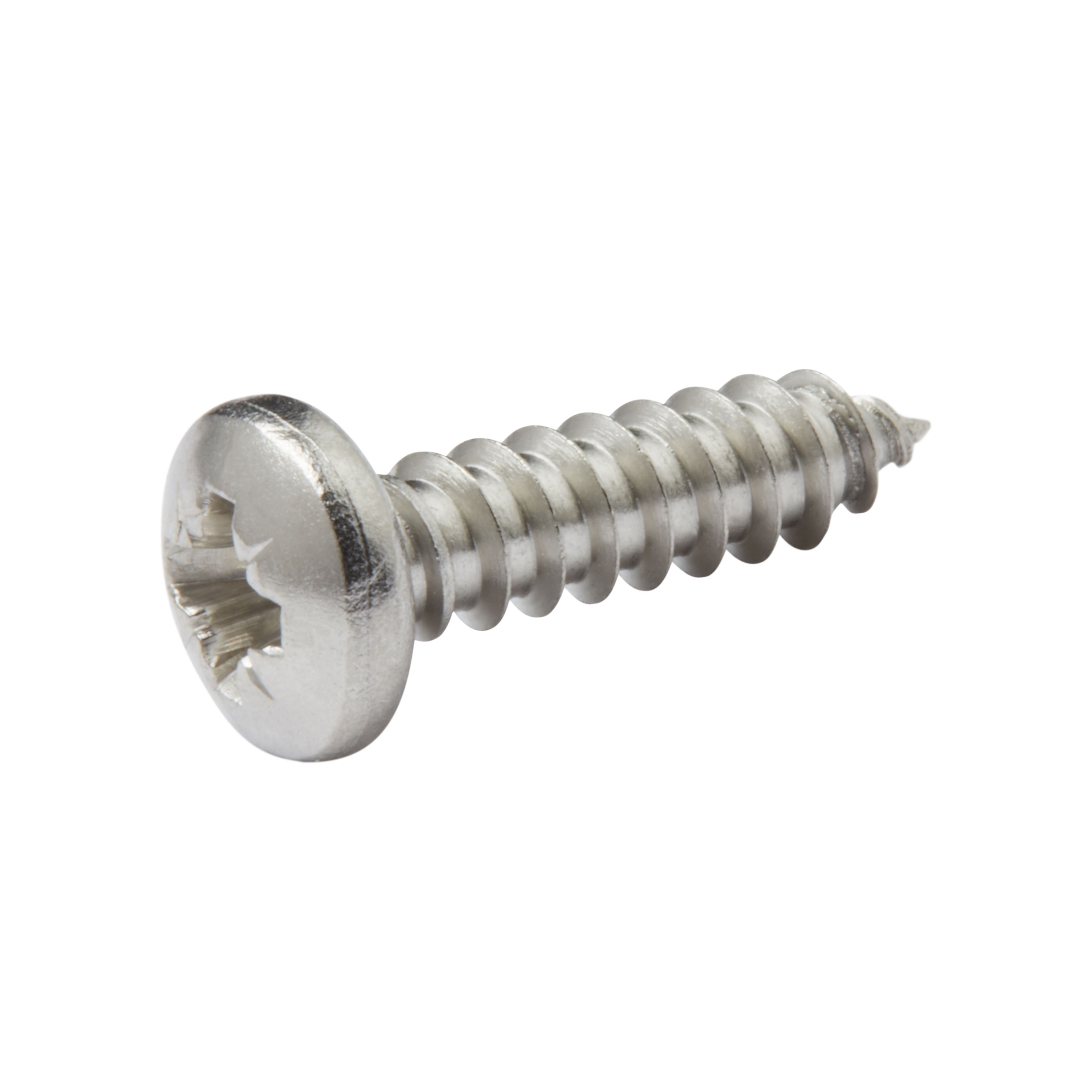 Diall Pozidriv Pan head Stainless steel Screw (Dia)4.2mm (L)16mm, Pack of 25