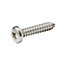 Diall Pozidriv Pan head Stainless steel Screw (Dia)4.8mm (L)25mm, Pack of 25