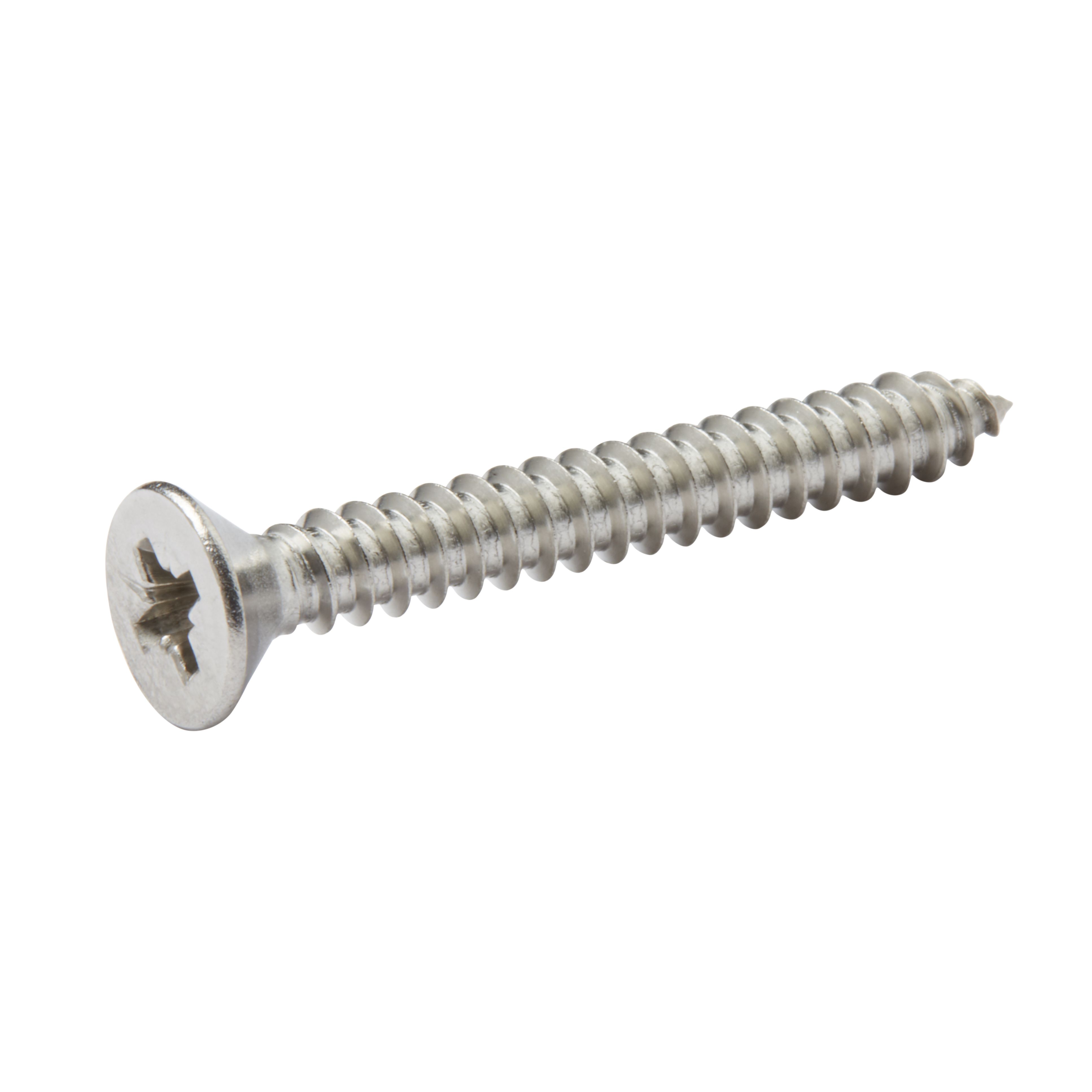 Diall Pozidriv Pan head Stainless steel Screw (Dia)4.8mm (L)38mm, Pack of 25