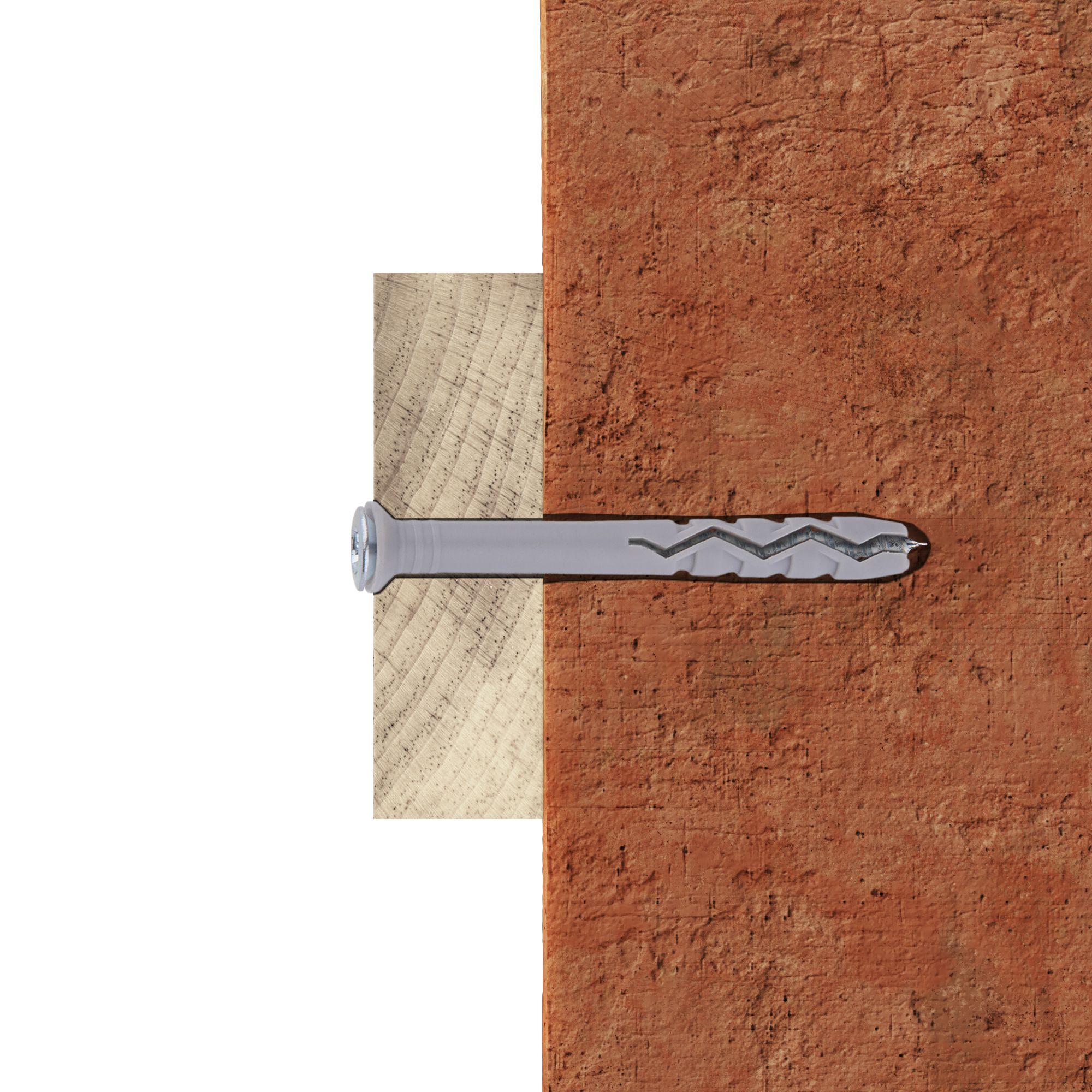 Diall PZ Countersunk Hammer fixing (Dia)8mm (L)80mm, Pack of 50