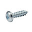 Diall PZ Pan head Zinc-plated Hardened steel Self-drilling screw (Dia)3.5mm (L)13mm, Pack of 25