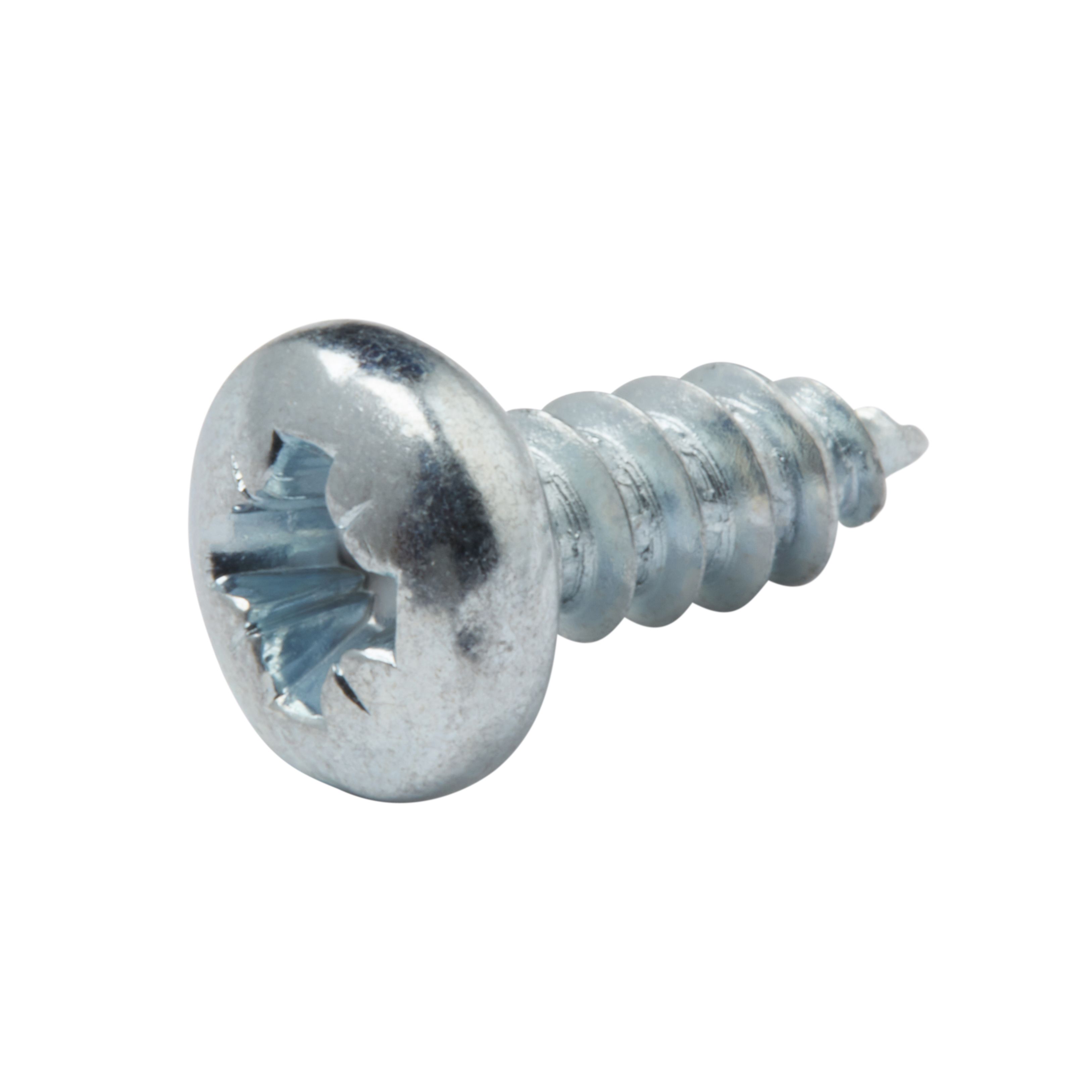 Diall PZ Pan head Zinc-plated Hardened steel Self-drilling screw (Dia)3.5mm (L)9.5mm, Pack of 25