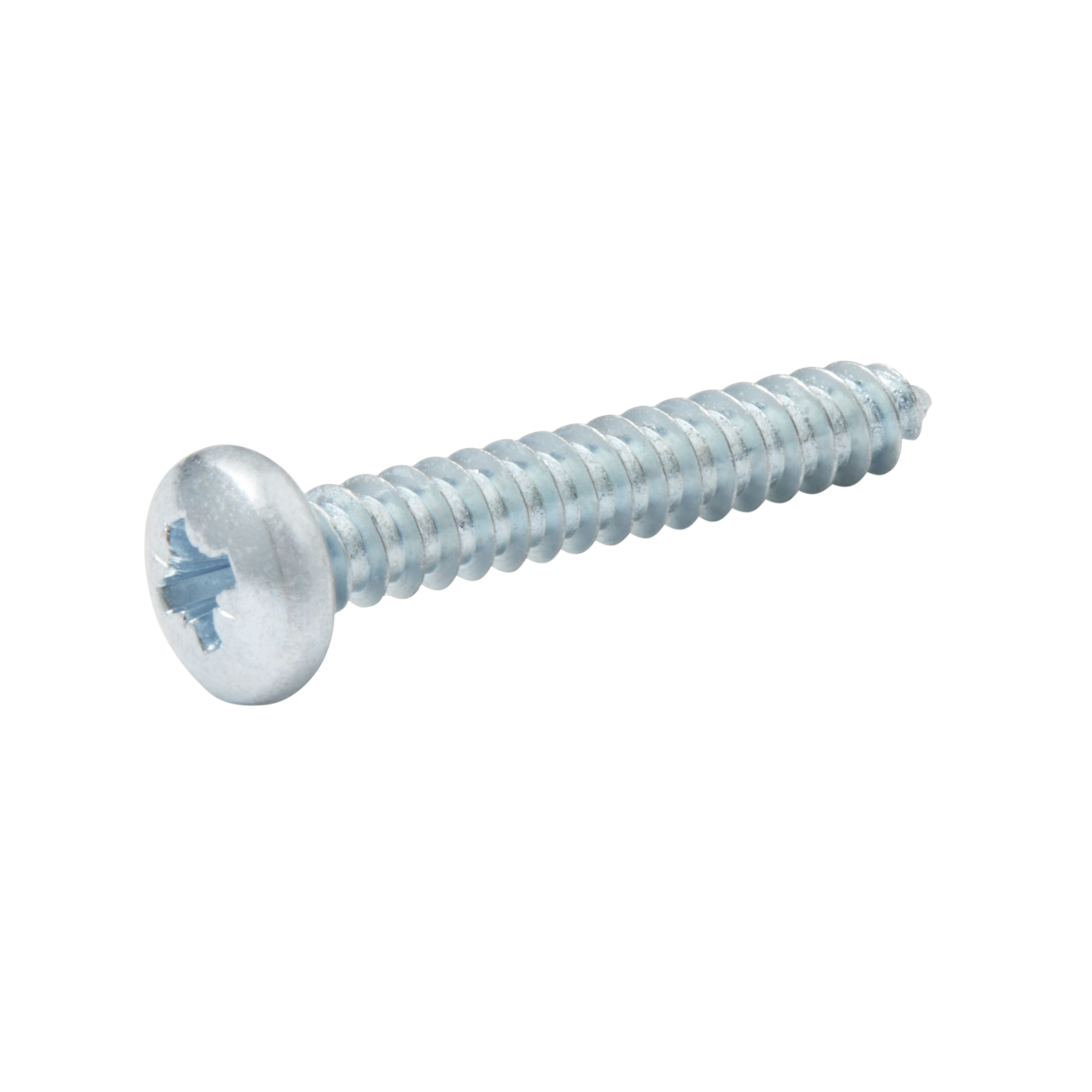 Diall PZ Pan head Zinc-plated Hardened steel Self-drilling screw (Dia)4.8mm (L)32mm, Pack of 25