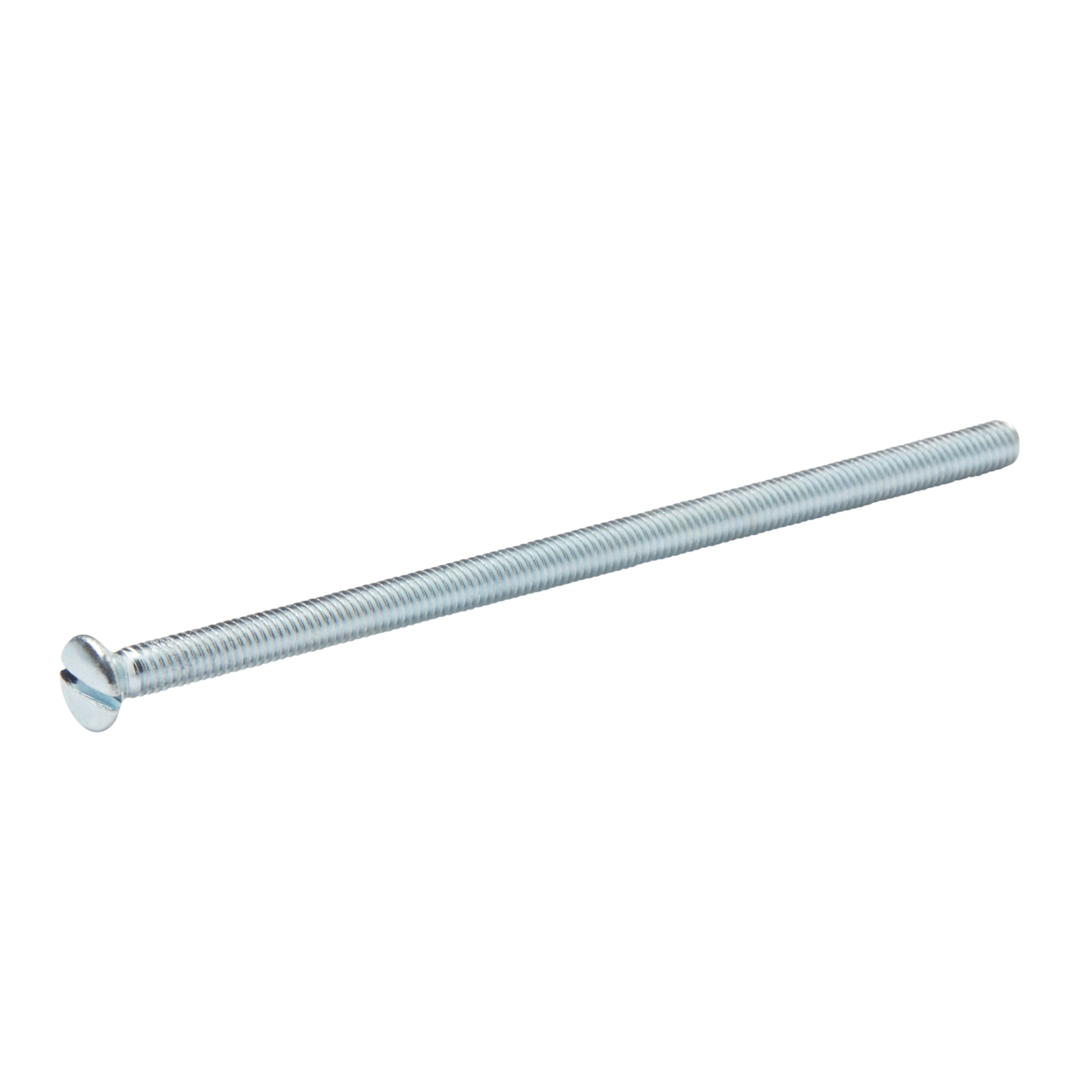 Diall Raised-countersunk Zinc-plated Carbon steel Switch box screw (Dia)3.5mm (L)75mm, Pack of 4