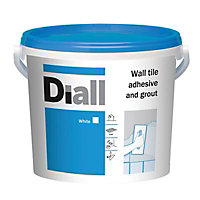 Diall Ready mixed White Tile Adhesive & grout, 6.6kg