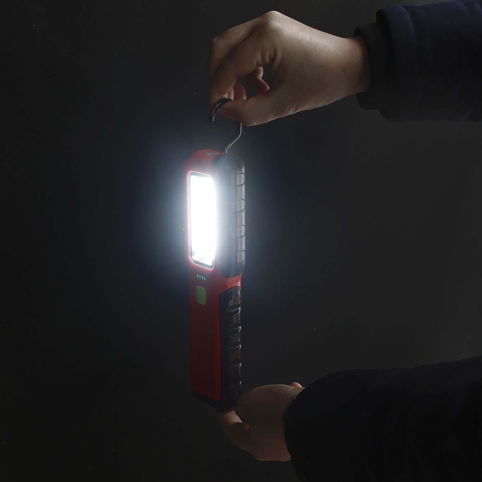 Diall Red & black LED Inspection light 8W 230V