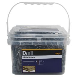 Diall Round wire nail (L)80mm (Dia)3.5mm 5000g, Pack