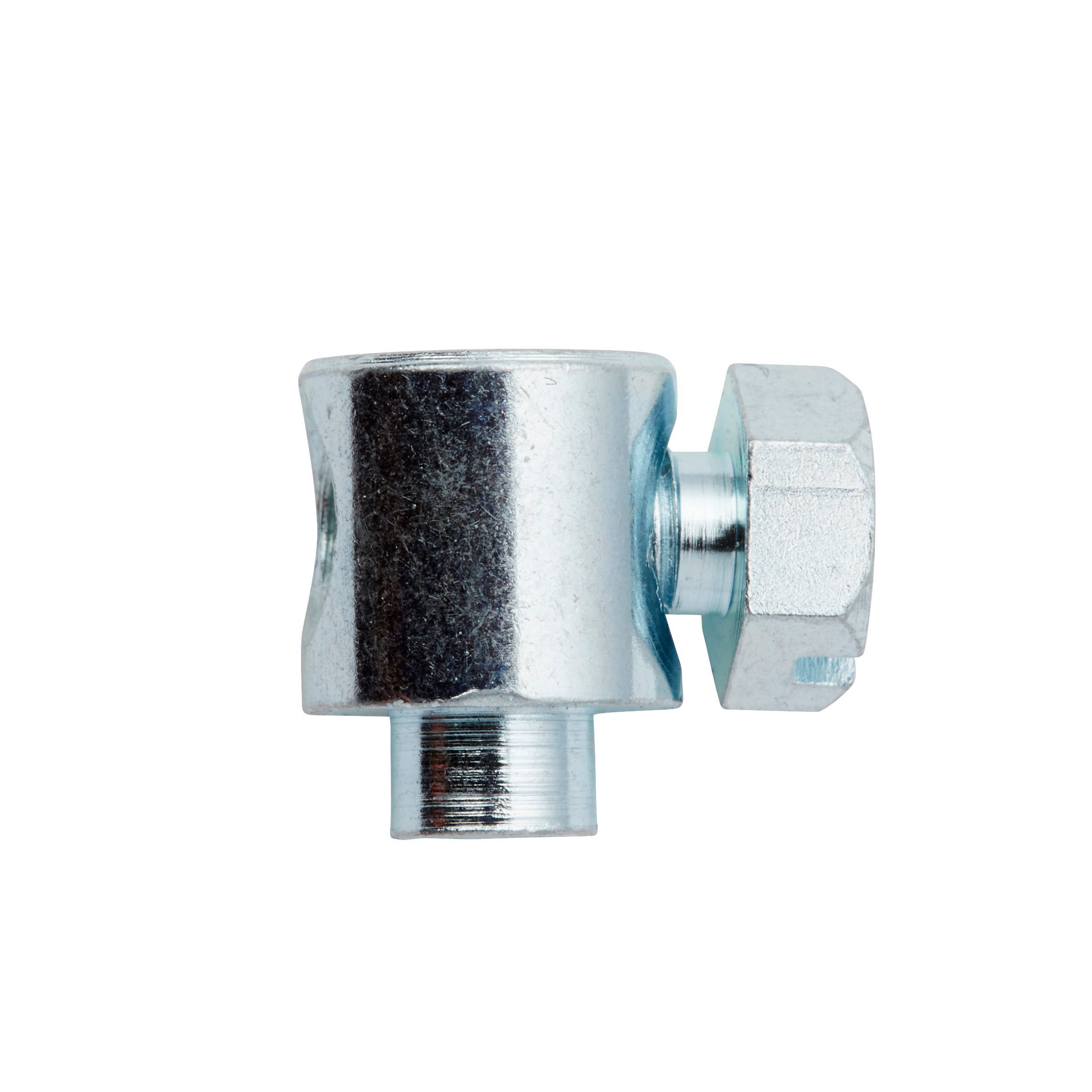 Diall Serre Steel Cable clip (L)90mm, Pack of 2