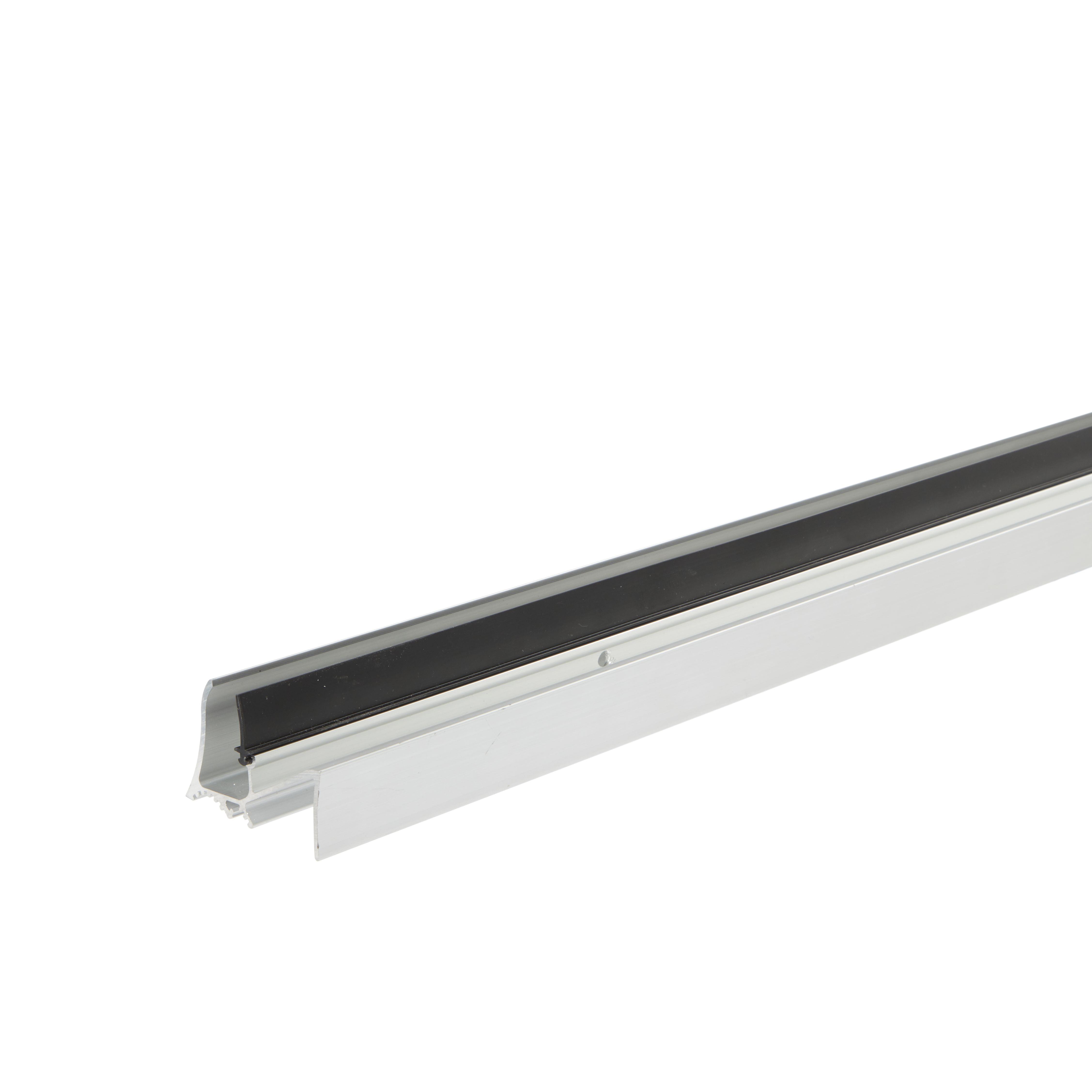 Diall Silver effect PVC Threshold & rain deflector, (L)0.91m