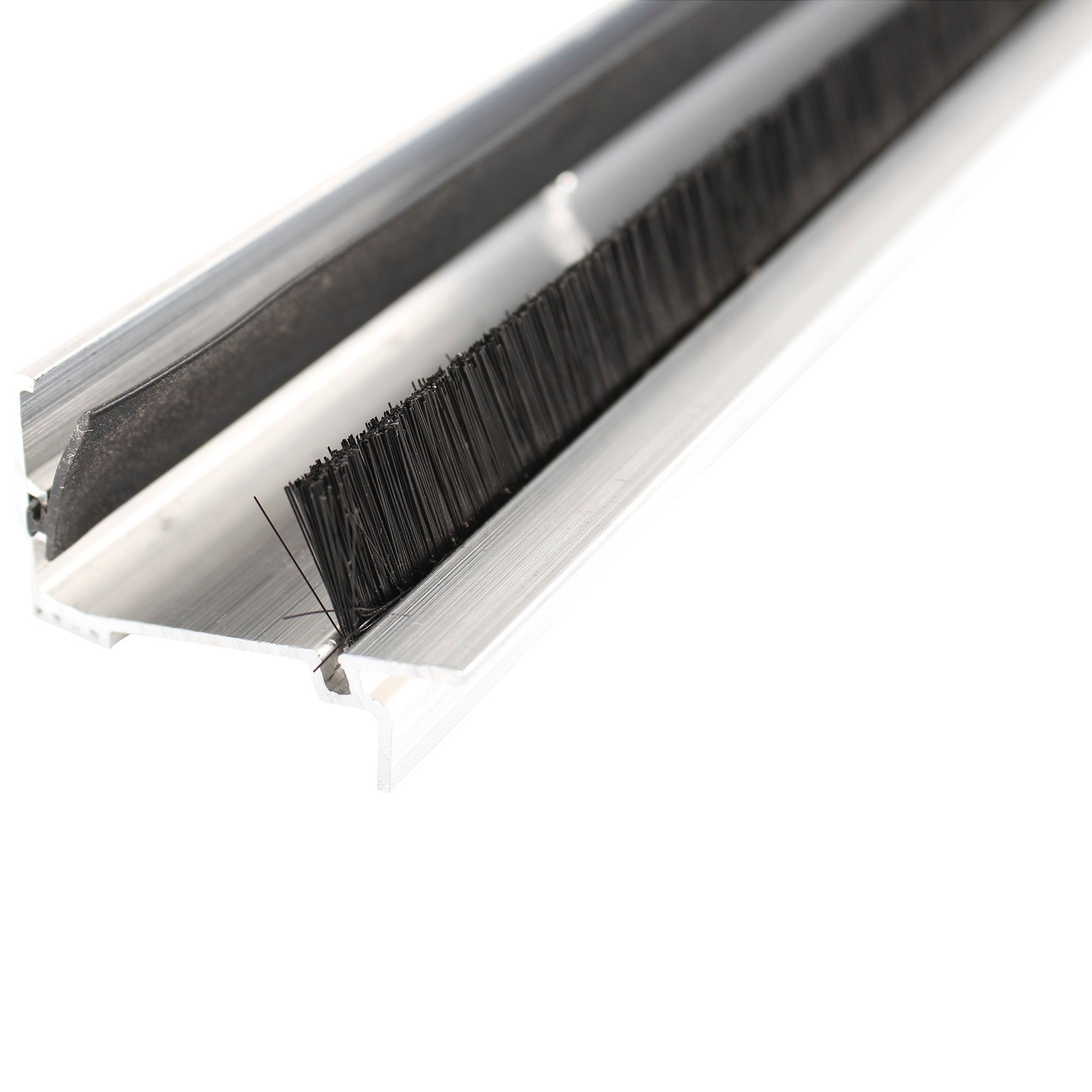 Diall Silver Polyvinyl chloride (PVC) Two part threshold door seal, (L)914mm