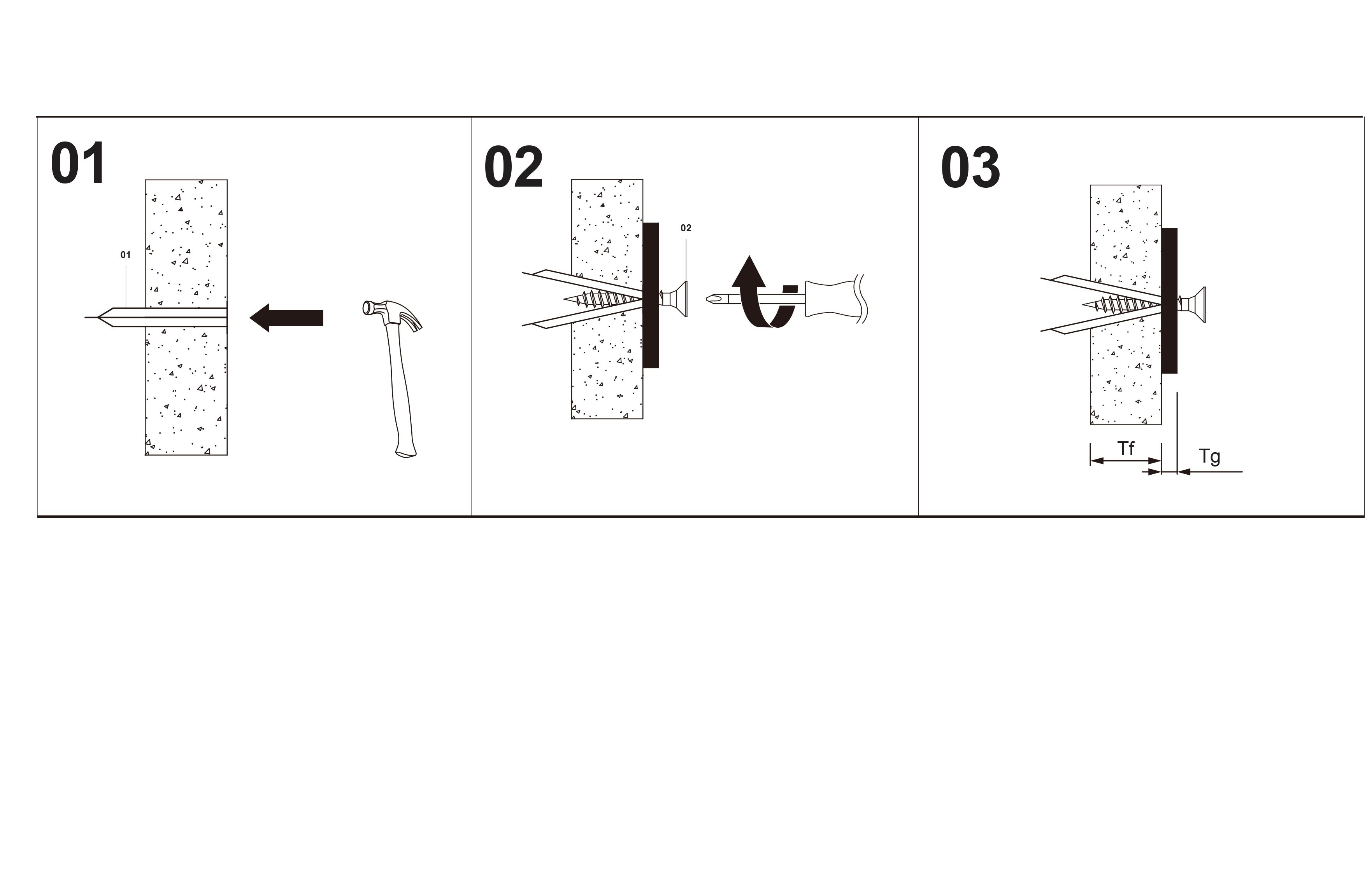 Diall Single Plasterboard fixing (Dia)12mm (L)30mm, Pack of 25