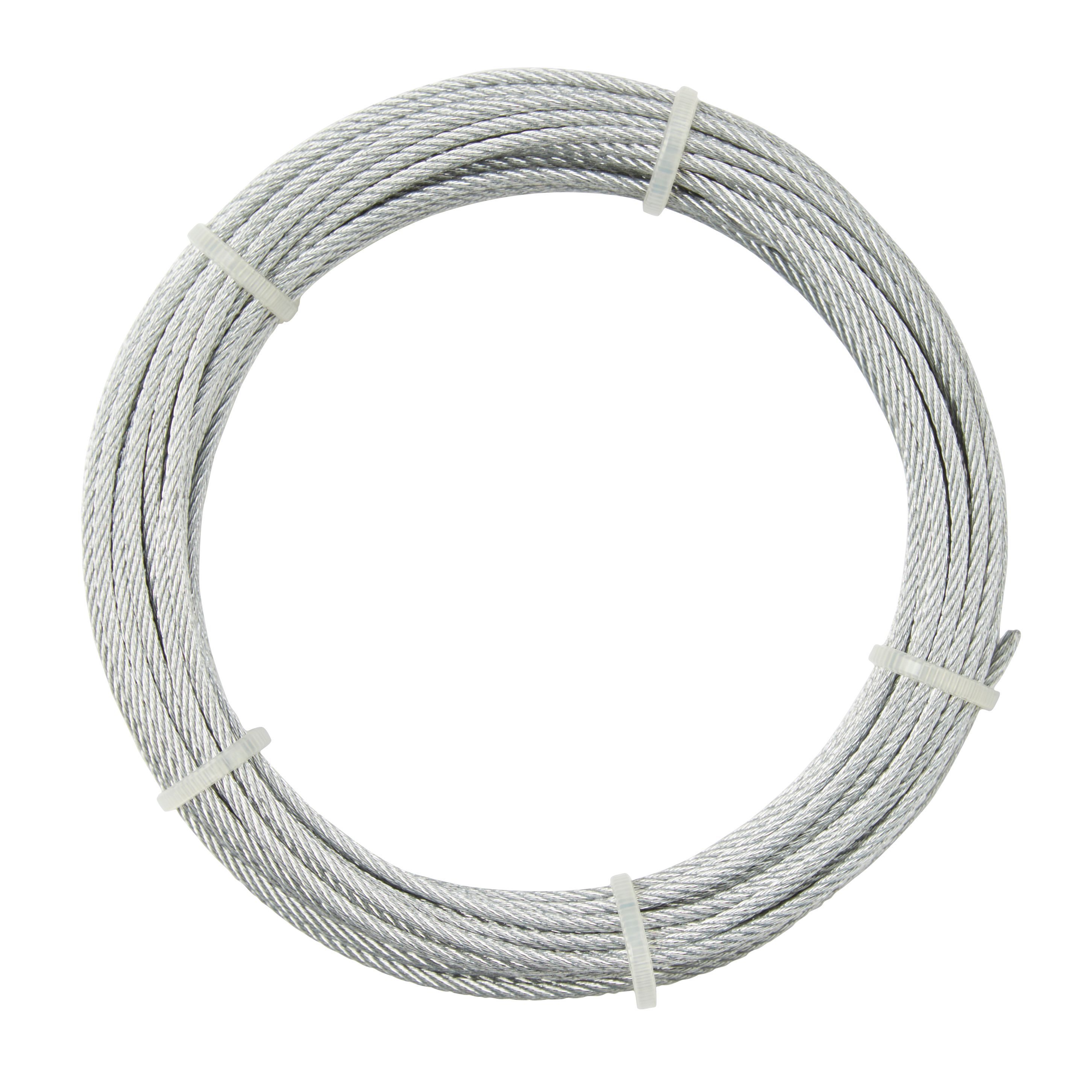 Diall Steel Cable, (L)10m (Dia)4mm