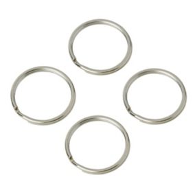 Diall Steel Split ring (Dia)22mm, Pack of 4