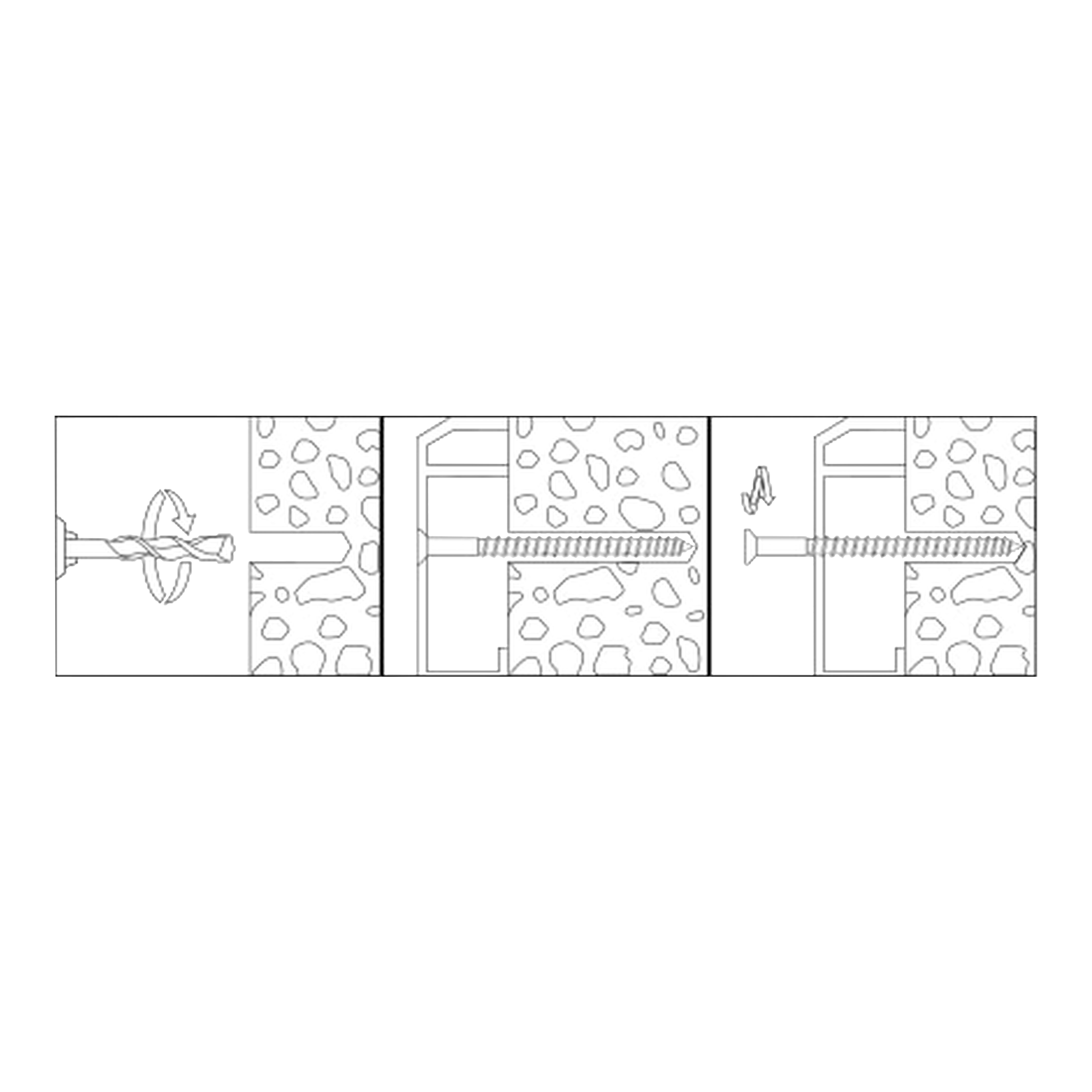 Diall T30 Pan head Steel Concrete screw (Dia)7.5mm (L)52mm, Pack of 20