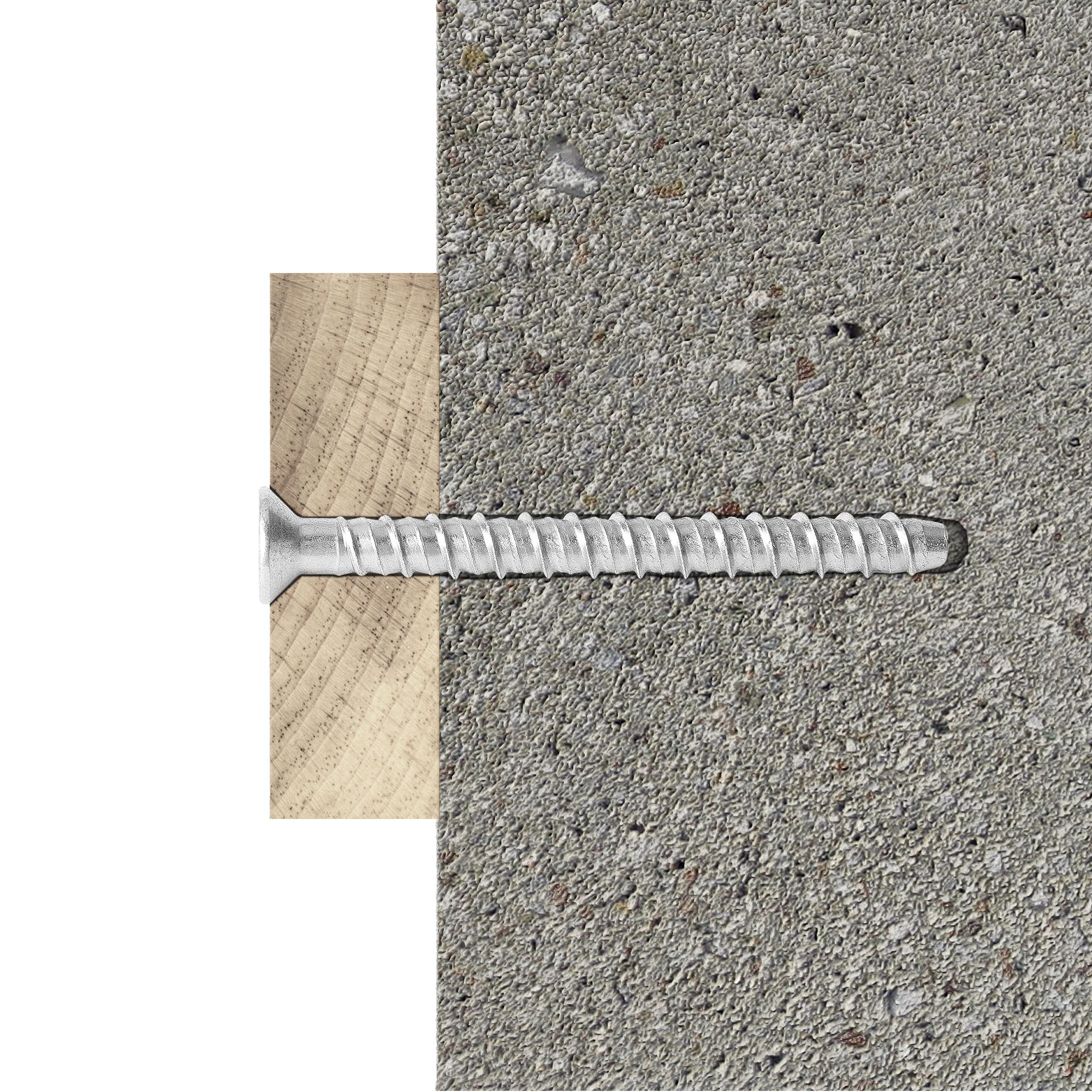 Diall T40 Pan head Steel Concrete screw (Dia)6mm (L)60mm, Pack of 10