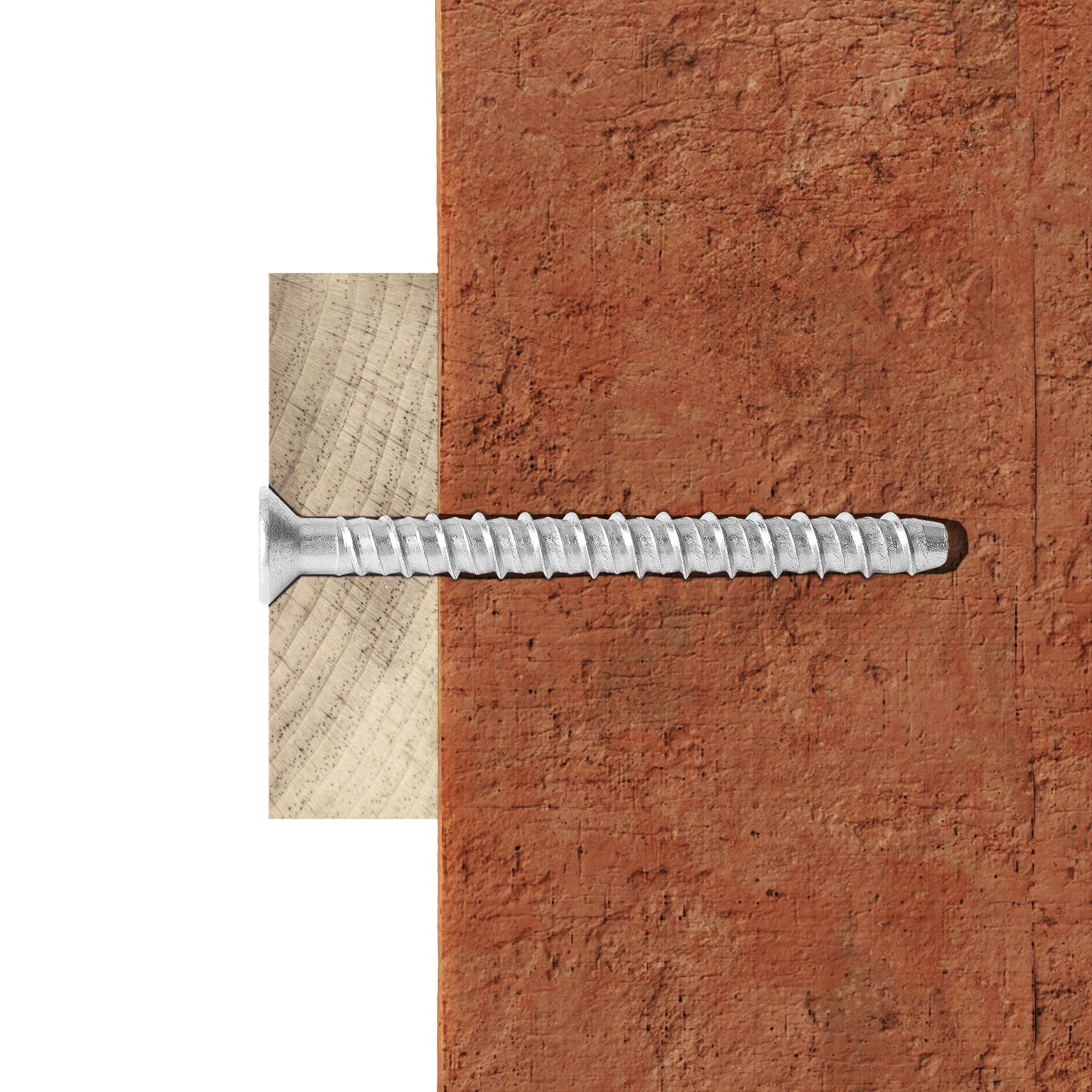 Diall T40 Pan head Steel Concrete screw (Dia)6mm (L)60mm, Pack of 10