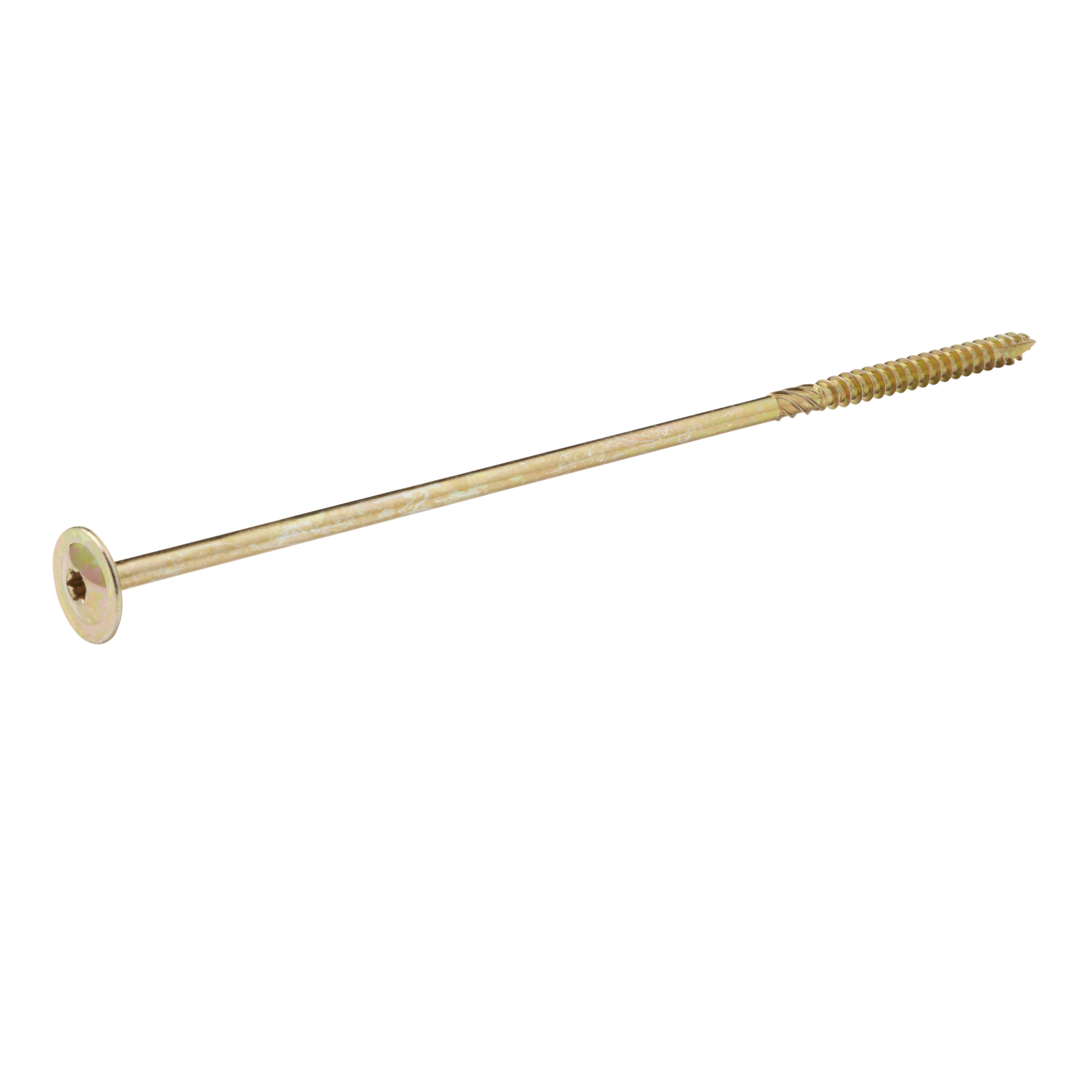 Diall Torx Wafer Yellow-passivated Carbon steel Screw (Dia)8mm (L)260mm