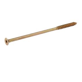 Diall Torx Yellow-passivated Steel Screw (Dia)10mm (L)220mm, Pack of 1