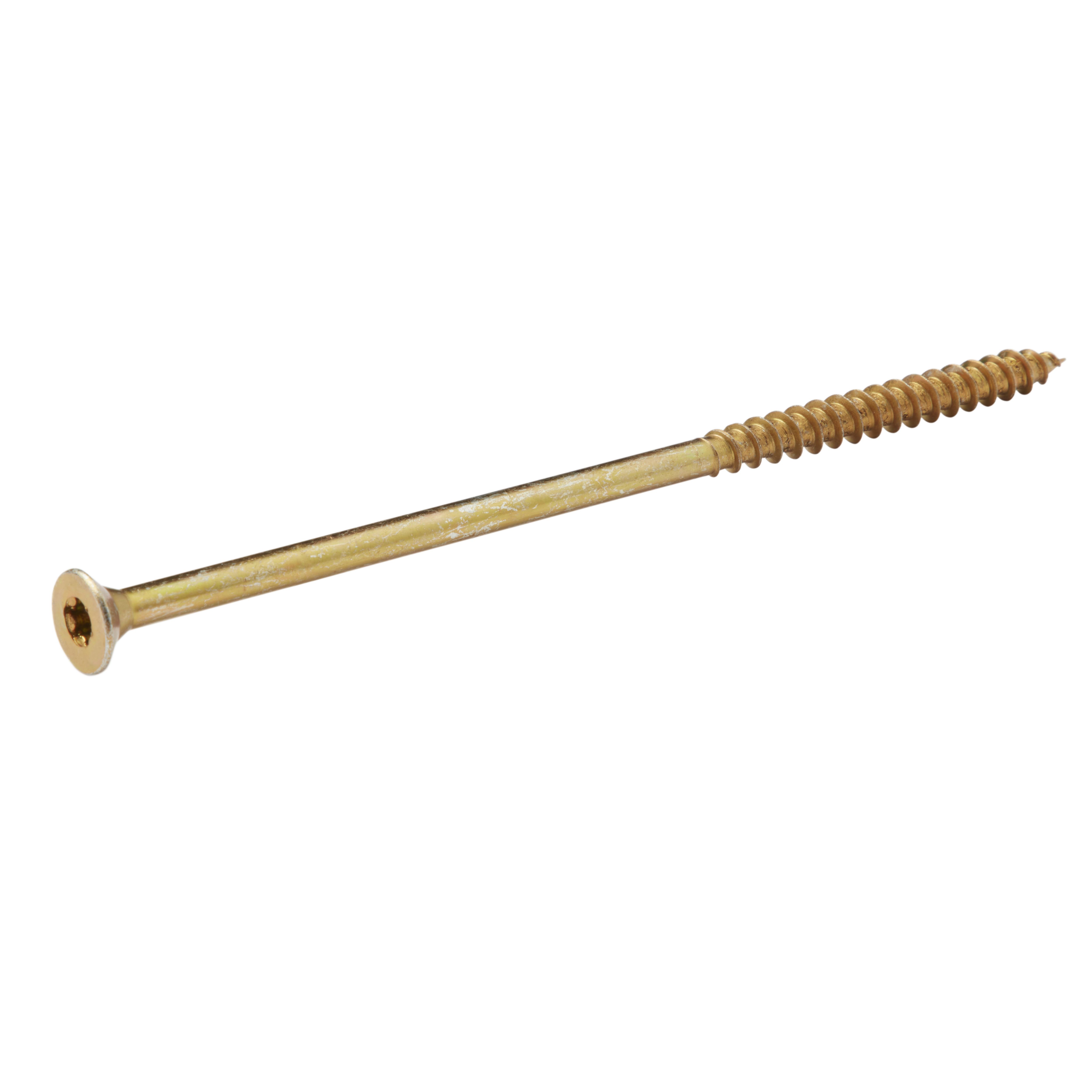 Diall Torx Yellow-passivated Steel Screw (Dia)8mm (L)180mm