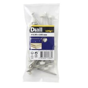 Diall UPVC nail (L)65mm (Dia)3.35mm, Pack