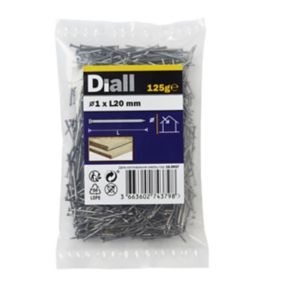 Diall Veneer pin (L)20mm (Dia)1mm, Pack