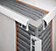 Diall White 6mm Round Polyvinyl chloride (PVC) External edge tile trim