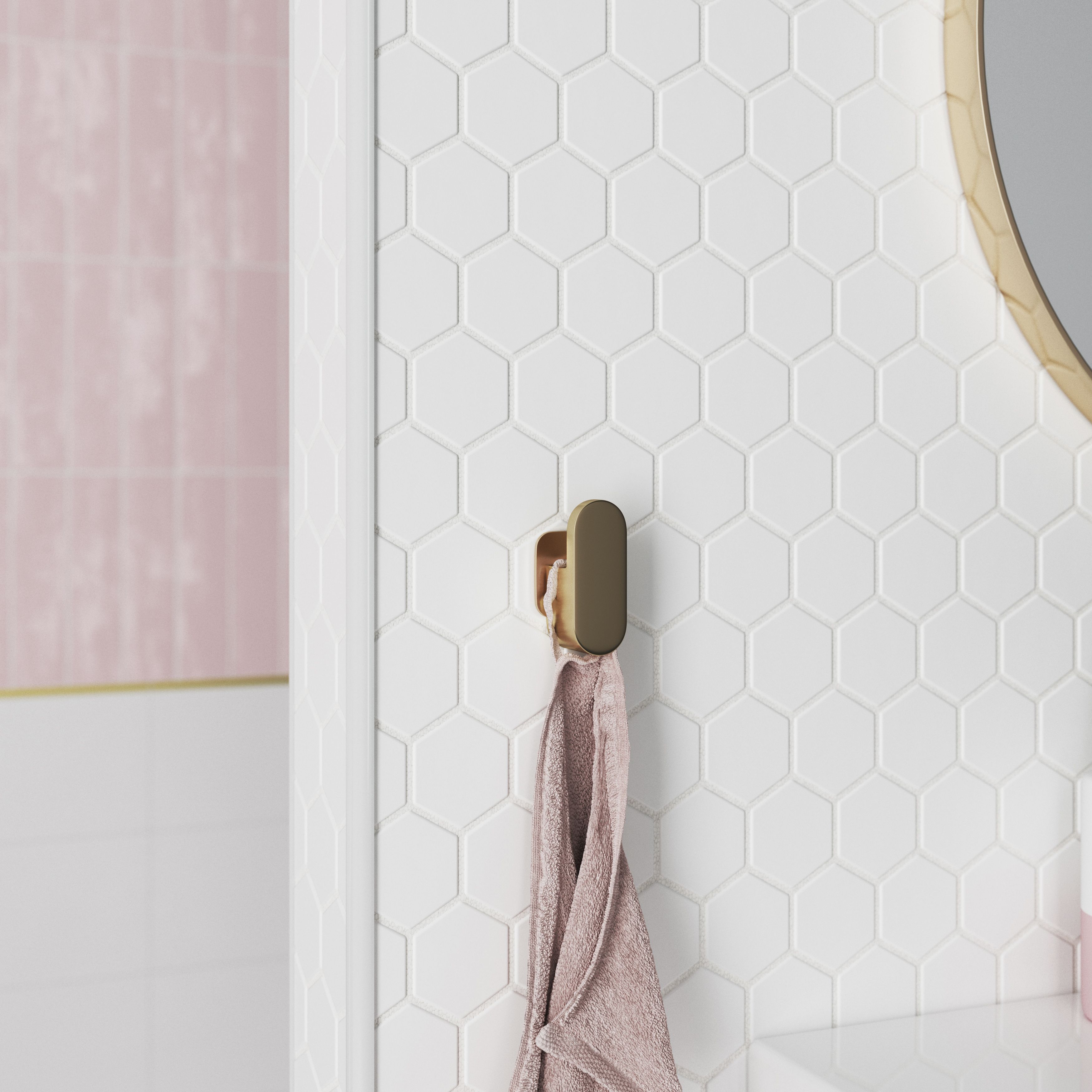 Diall White 9mm Round edge PVC External edge tile trim