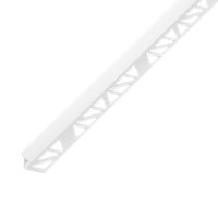 Diall White 9mm Round PVC External edge tile trim