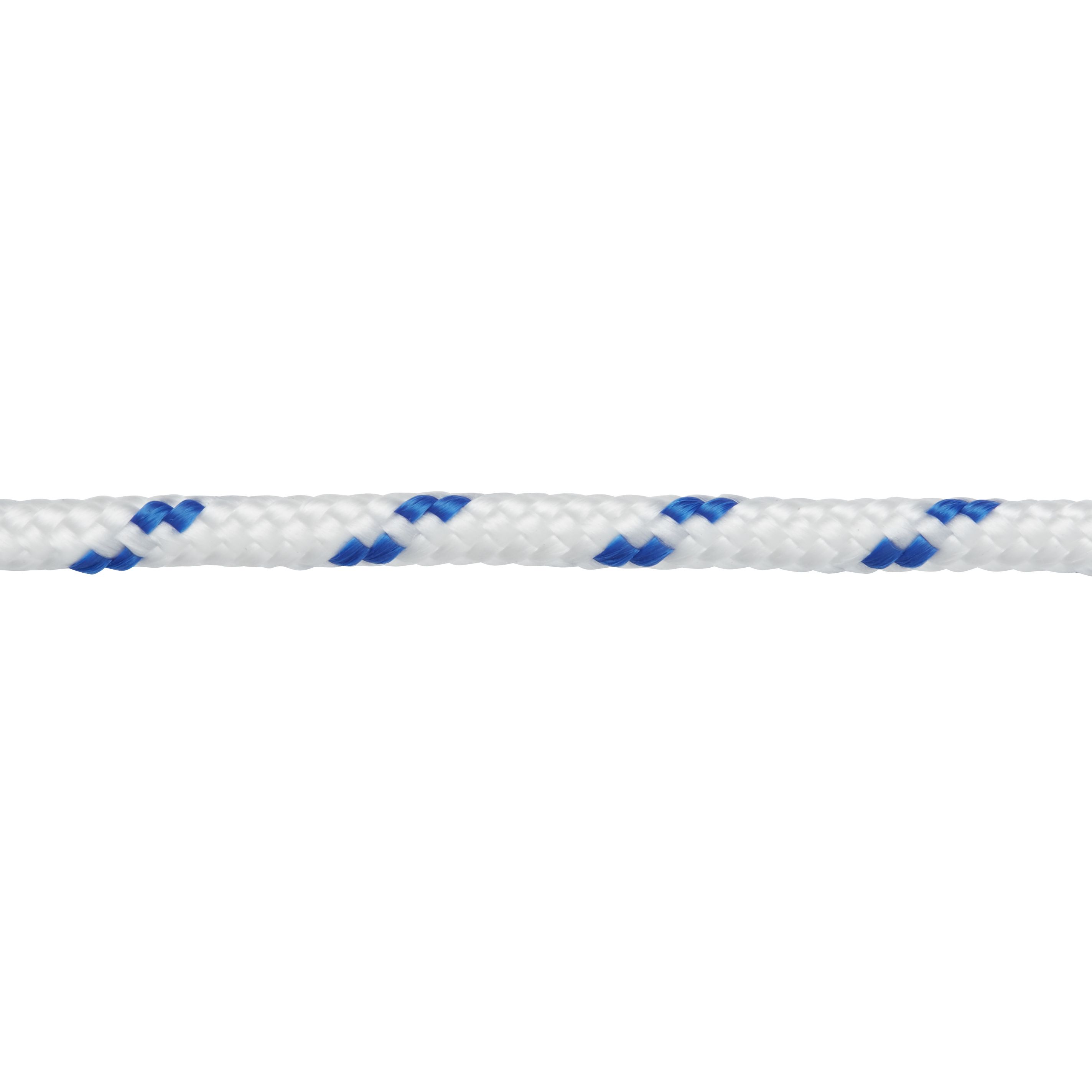 Diall White & blue Polypropylene (PP) Braided rope, (L)10m (Dia)6mm