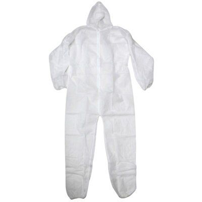 Diall White Disposable coverall Large