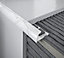 Diall White marble effect 6mm Round edge PVC External edge tile trim