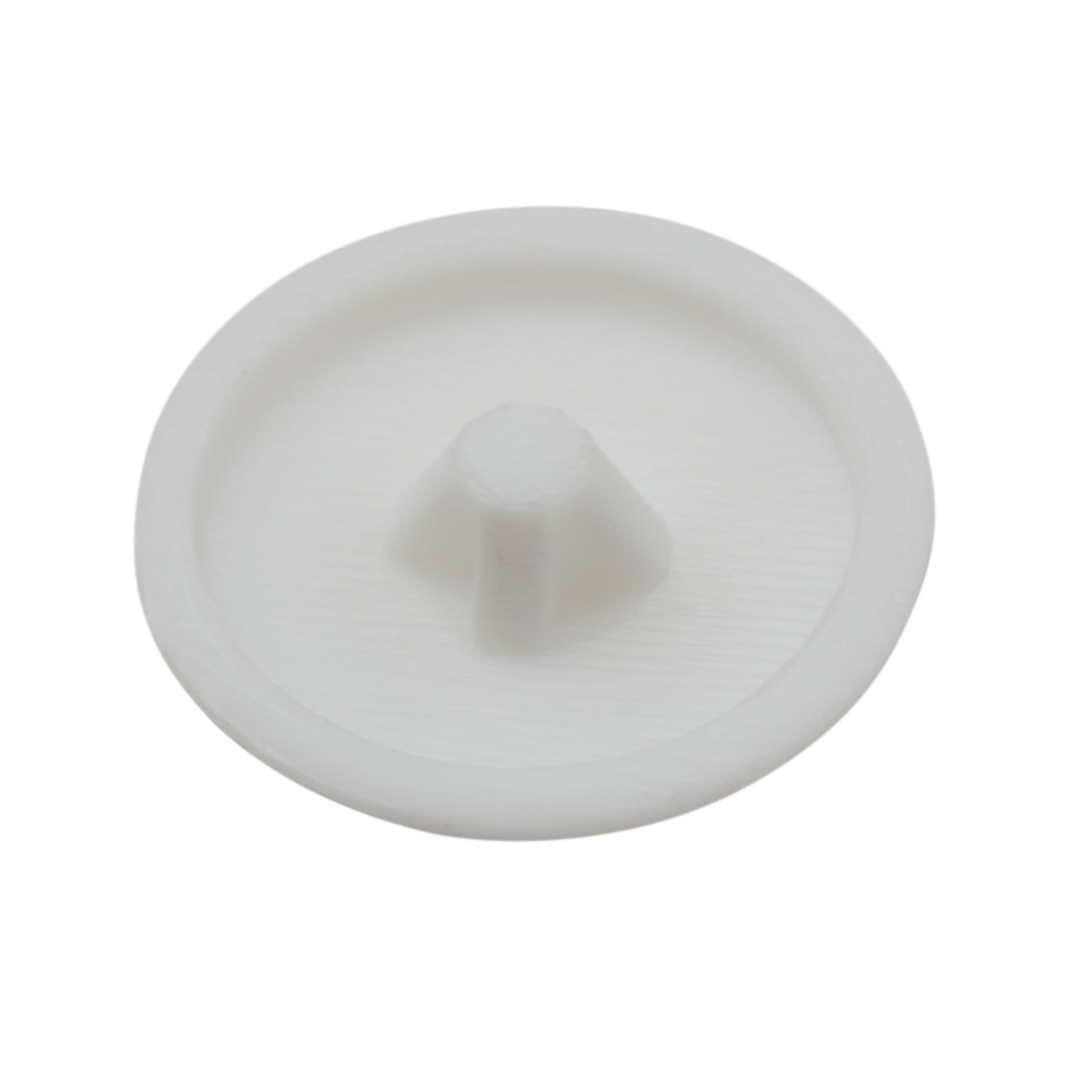Diall White Plastic Decorative Screw cap (Dia)12mm, Pack of 20