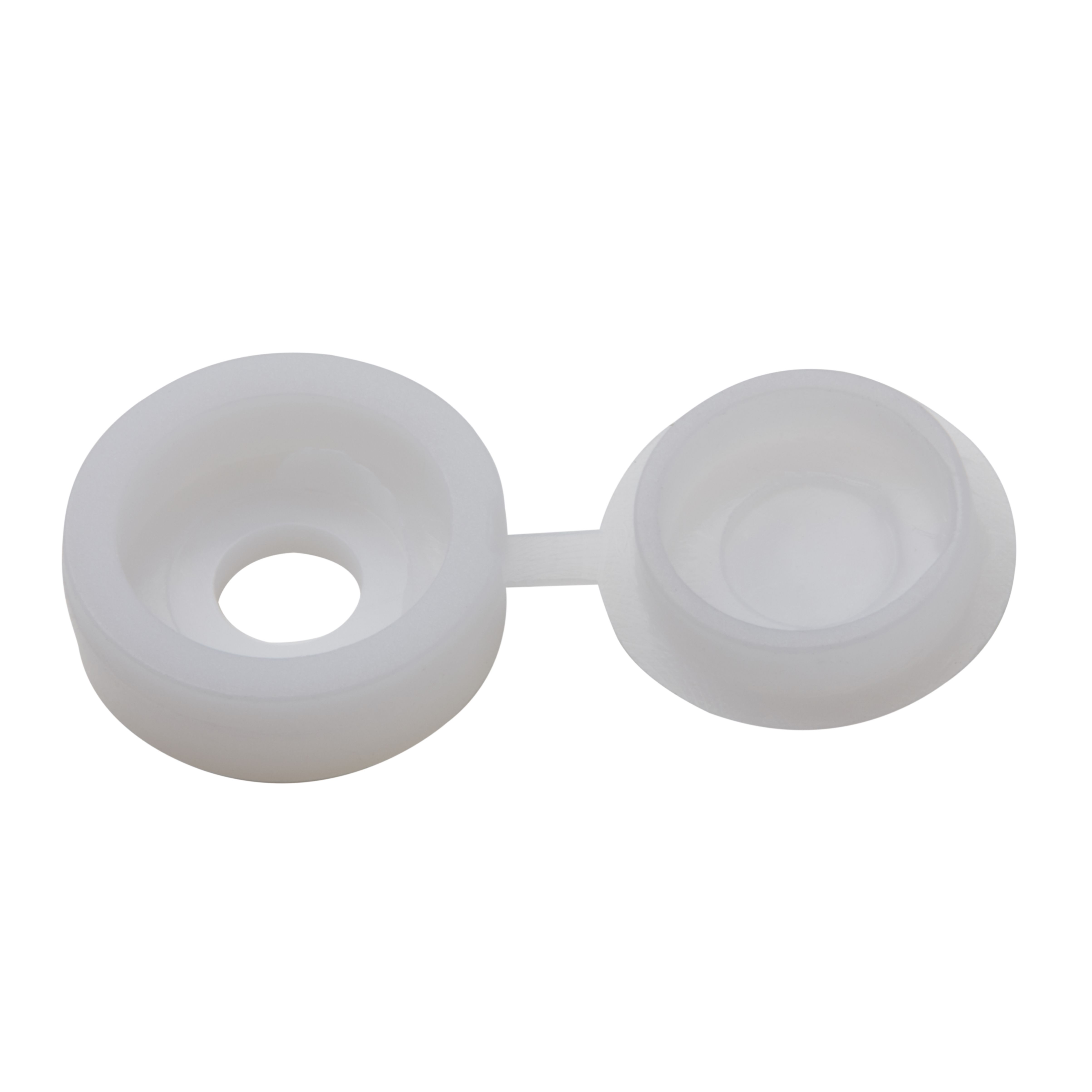 Diall White Plastic Decorative Snap cap (Dia)8mm, Pack of 100