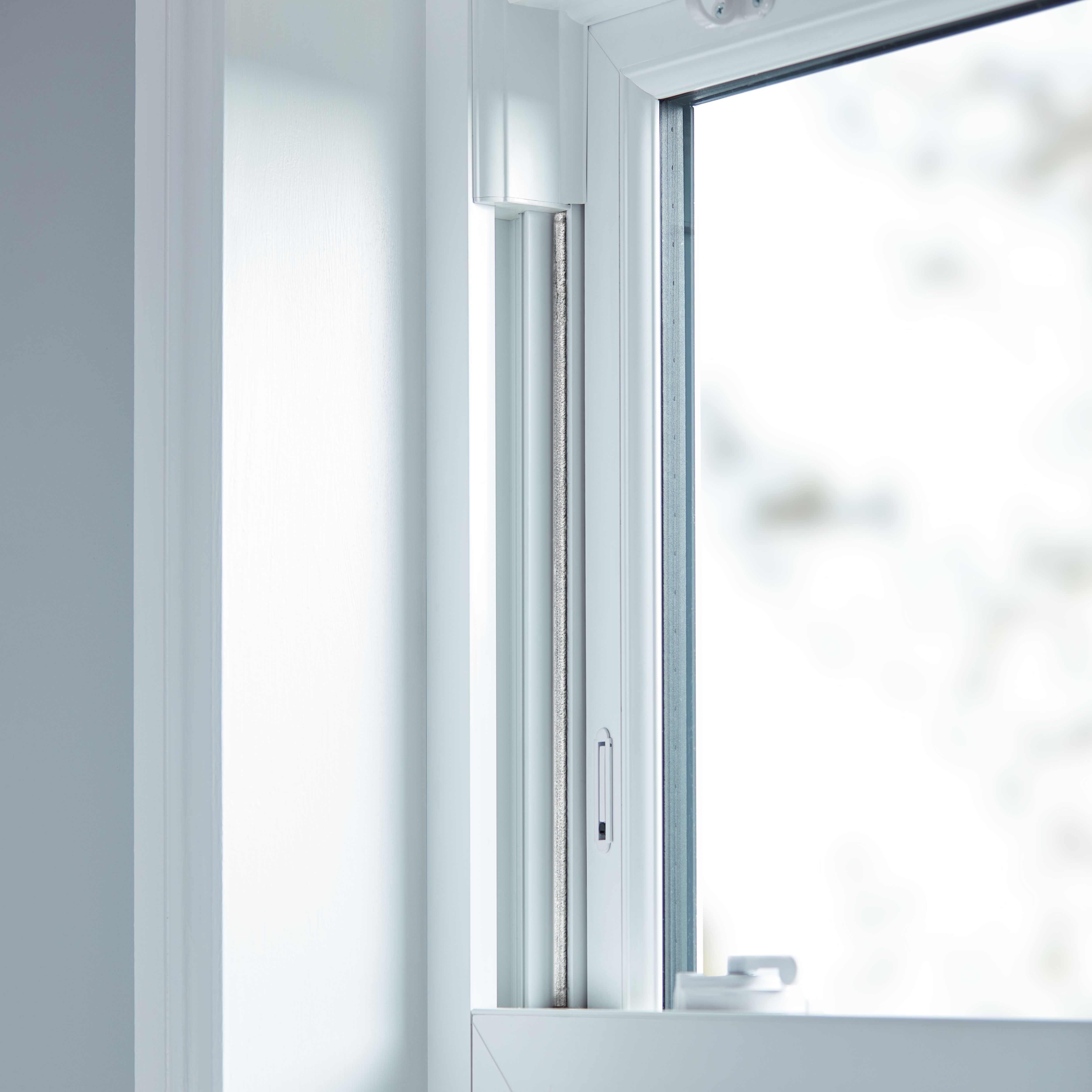 Diall White Plastic Self-adhesive Draught excluder, (L)6m