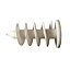 Diall White Plastic Styrofoam screw (L)82mm (Dia)25mm, Pack of 2