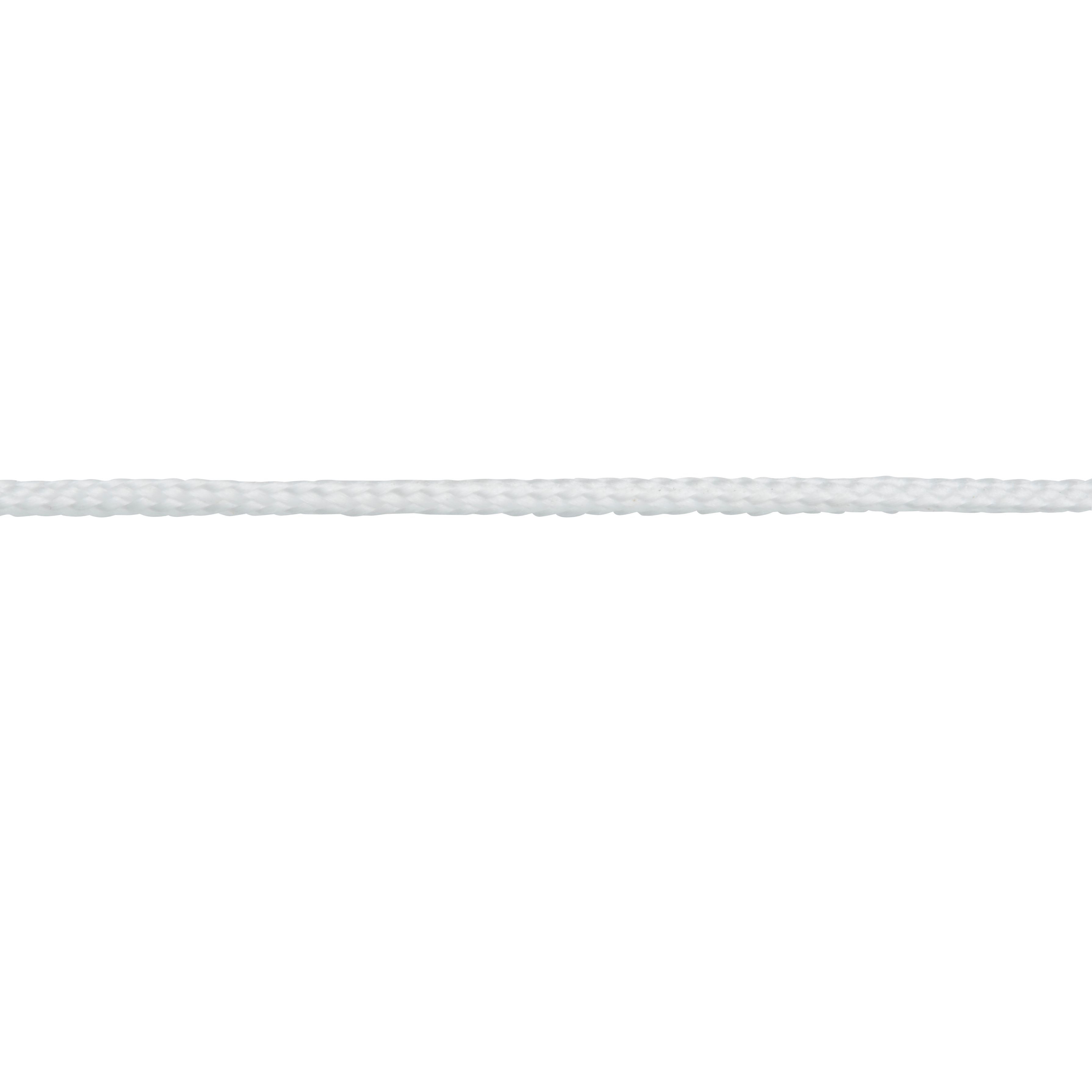 Diall White Polypropylene (PP) Braided rope, (L)10m (Dia)2mm