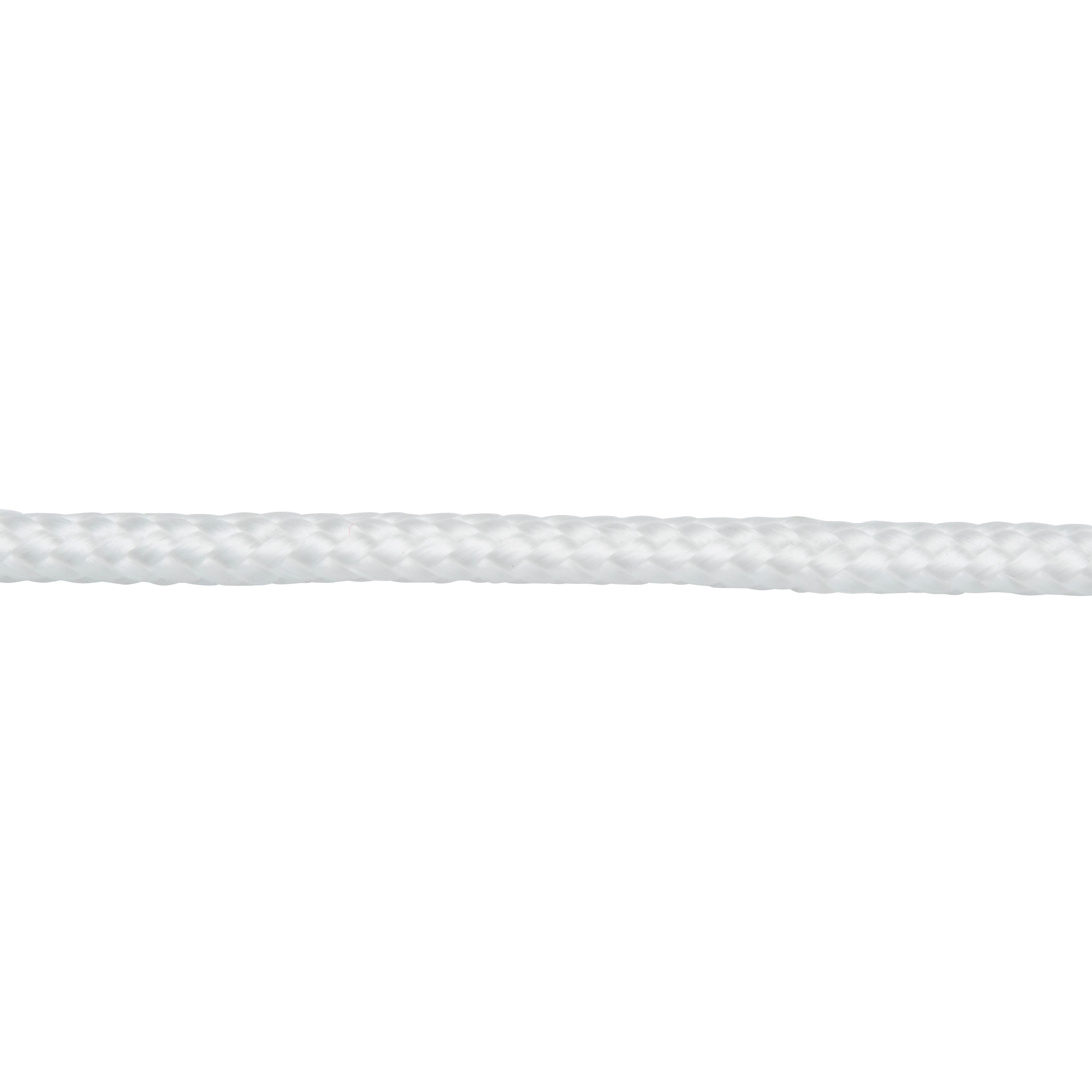 Diall White Polypropylene (PP) Braided rope, (L)10m (Dia)5mm