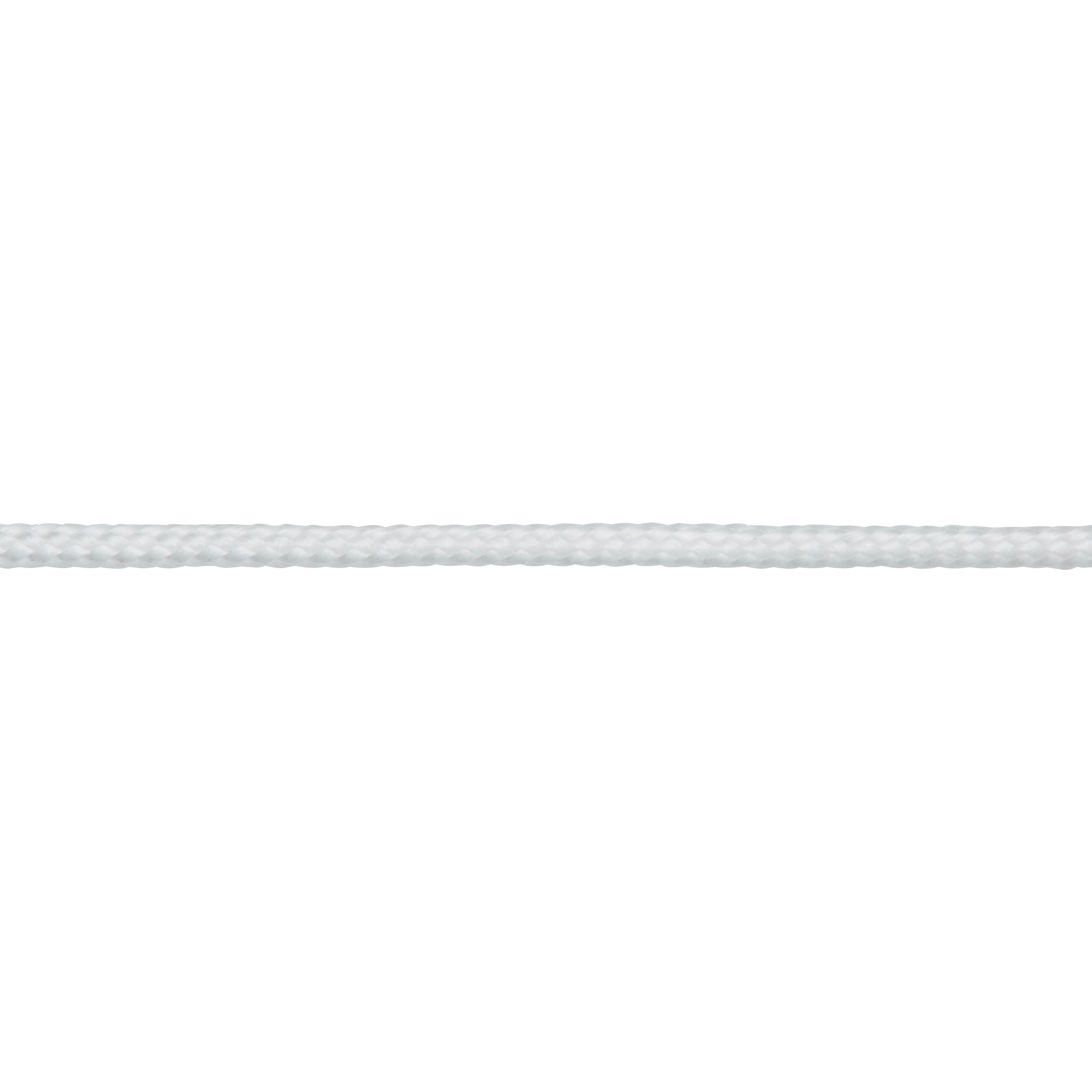 Diall White Polypropylene (PP) Braided rope, (L)20m (Dia)3mm