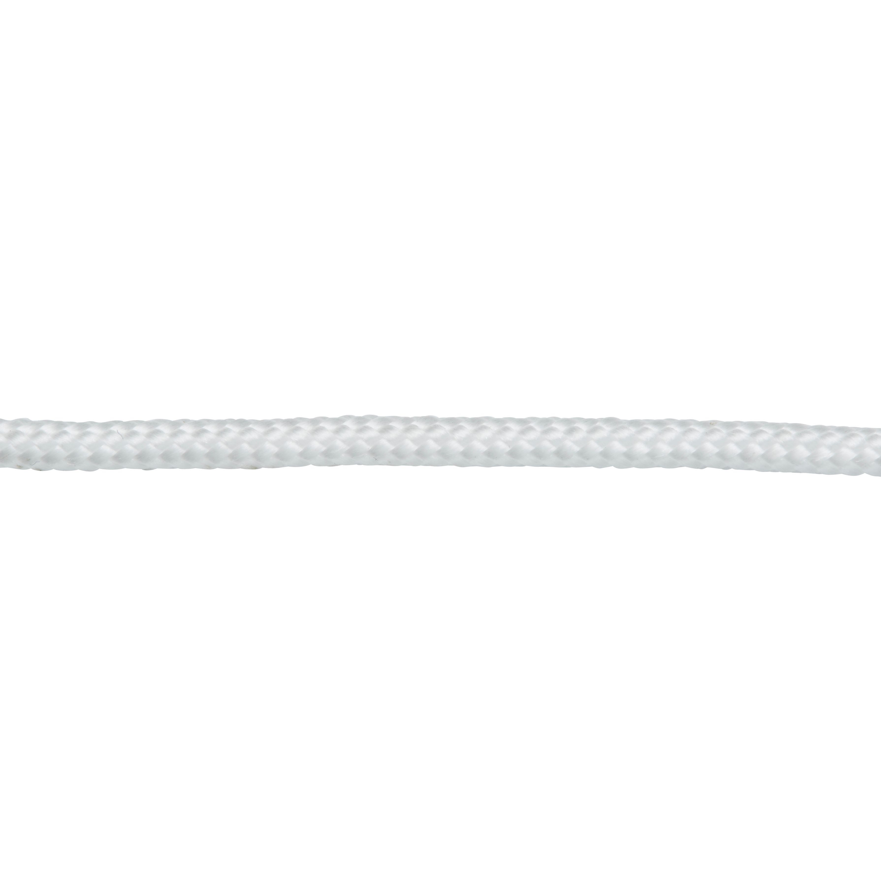 Diall White Polypropylene (PP) Braided rope, (L)20m (Dia)4mm