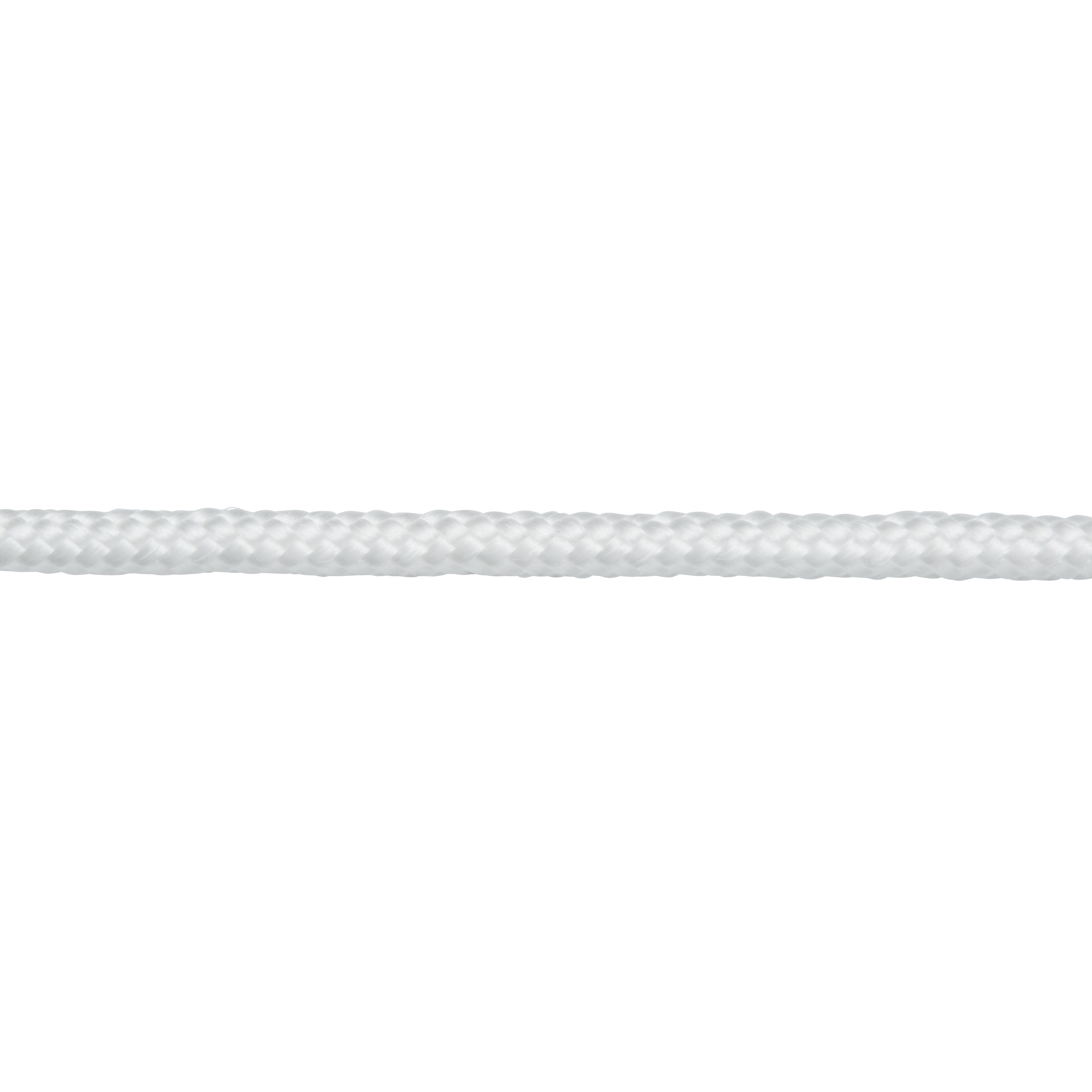 Diall White Polypropylene (PP) Braided rope, (L)2m (Dia)4mm