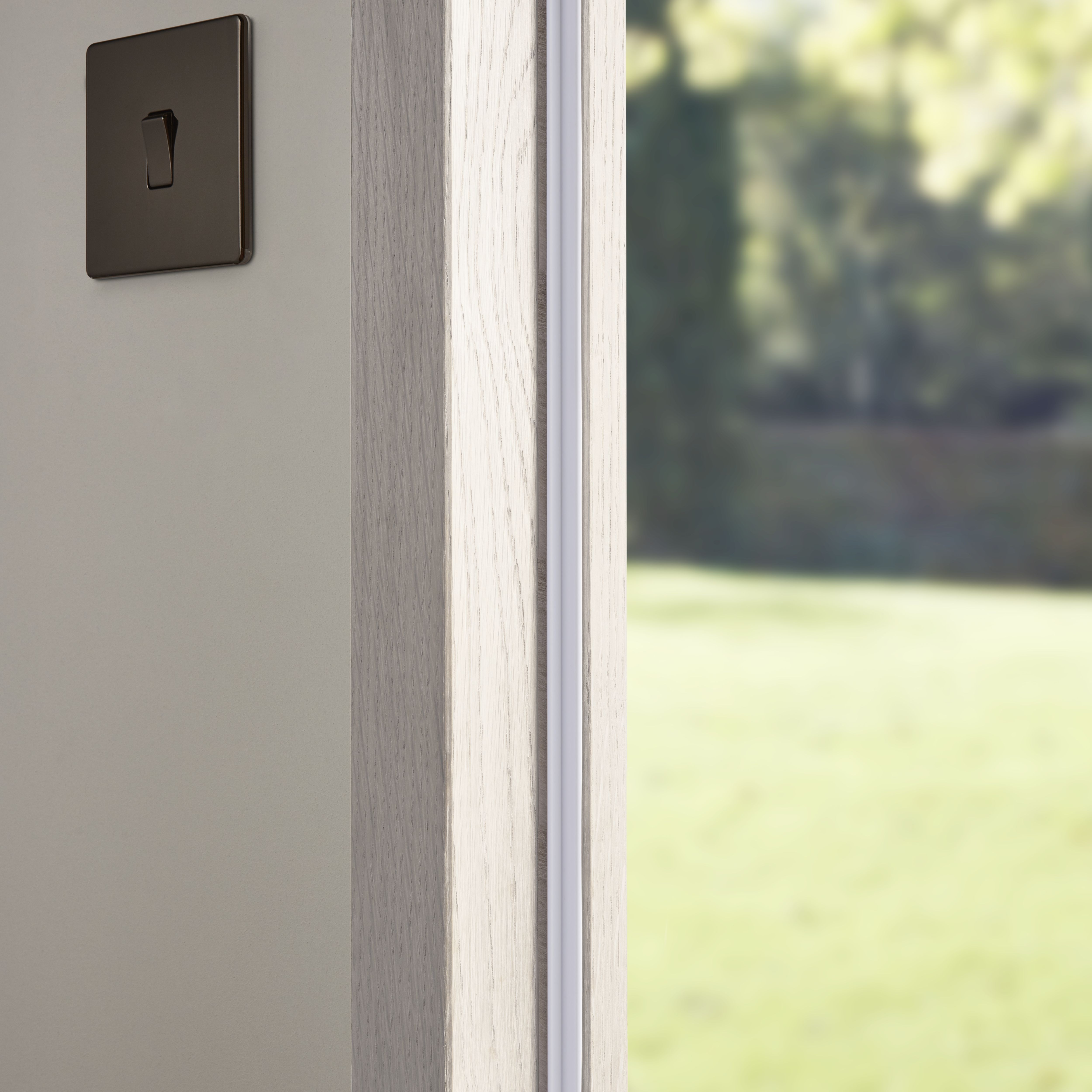 Diall White PVC Draught excluder, (L)1.05m