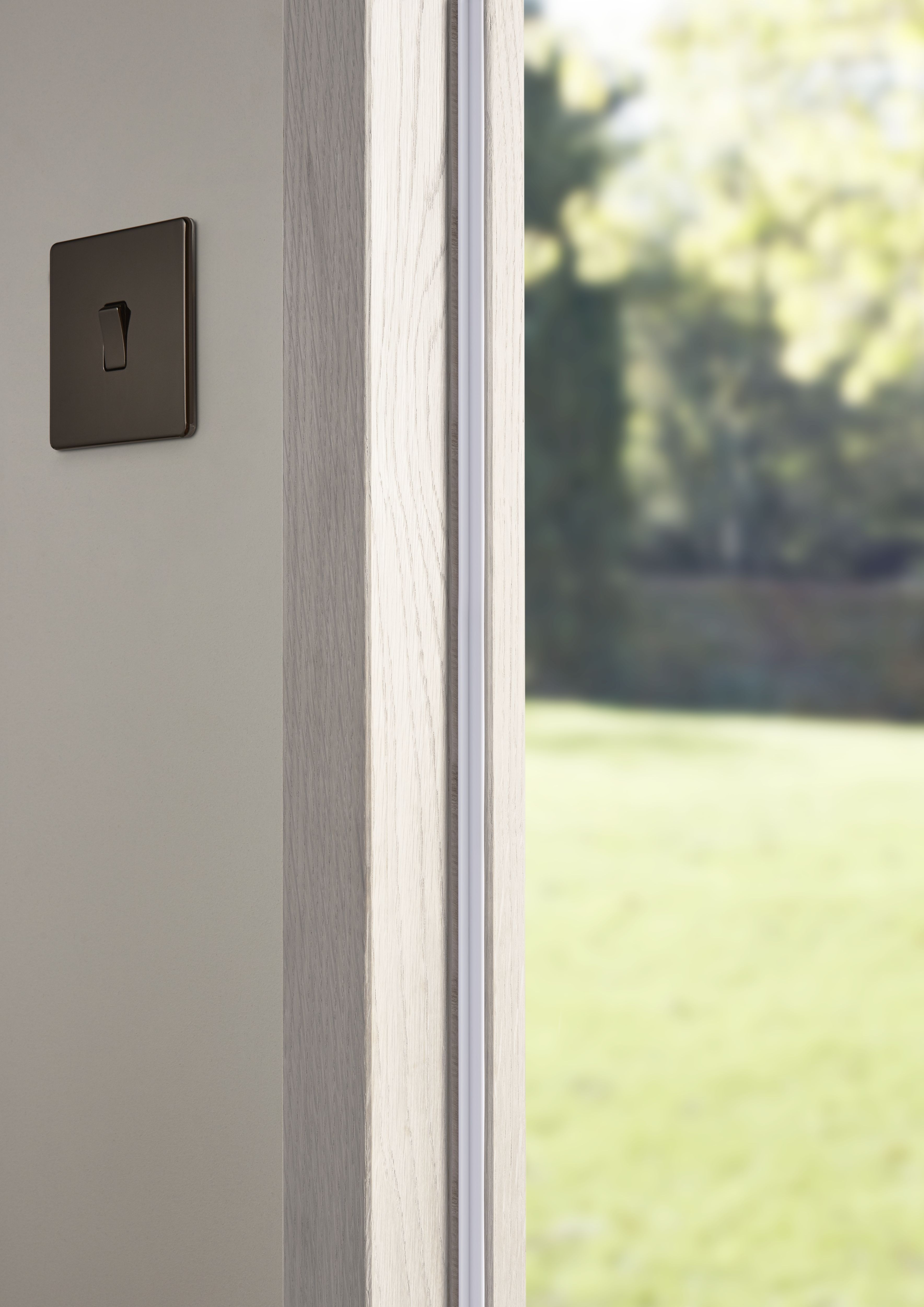 Diall White PVC Draught excluder, (L)1.05m