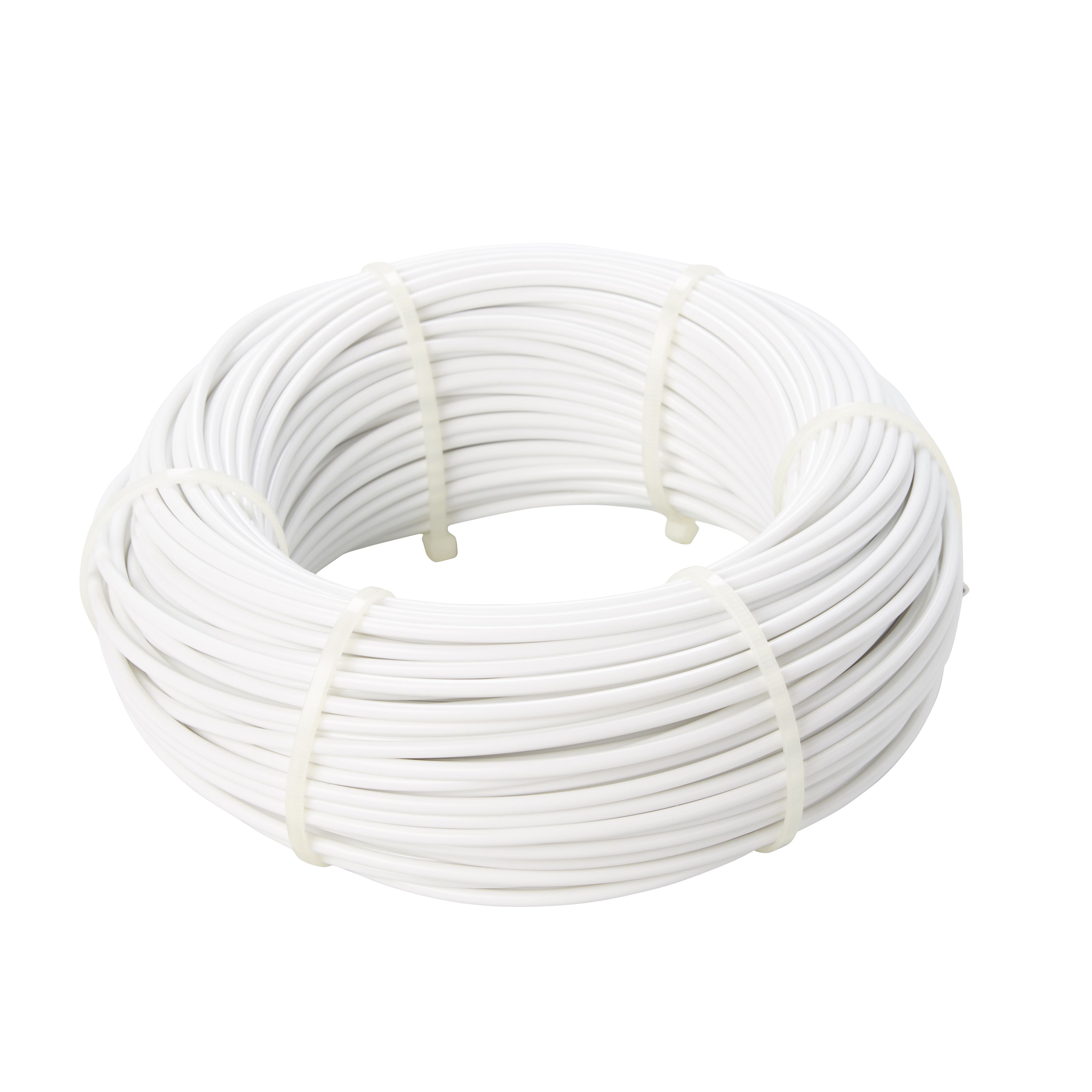 Diall White PVC & steel Cable, (L)60m (Dia)1.2mm
