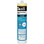 Diall White Silicone-based Bathroom & kitchen Sanitary sealant, 300ml